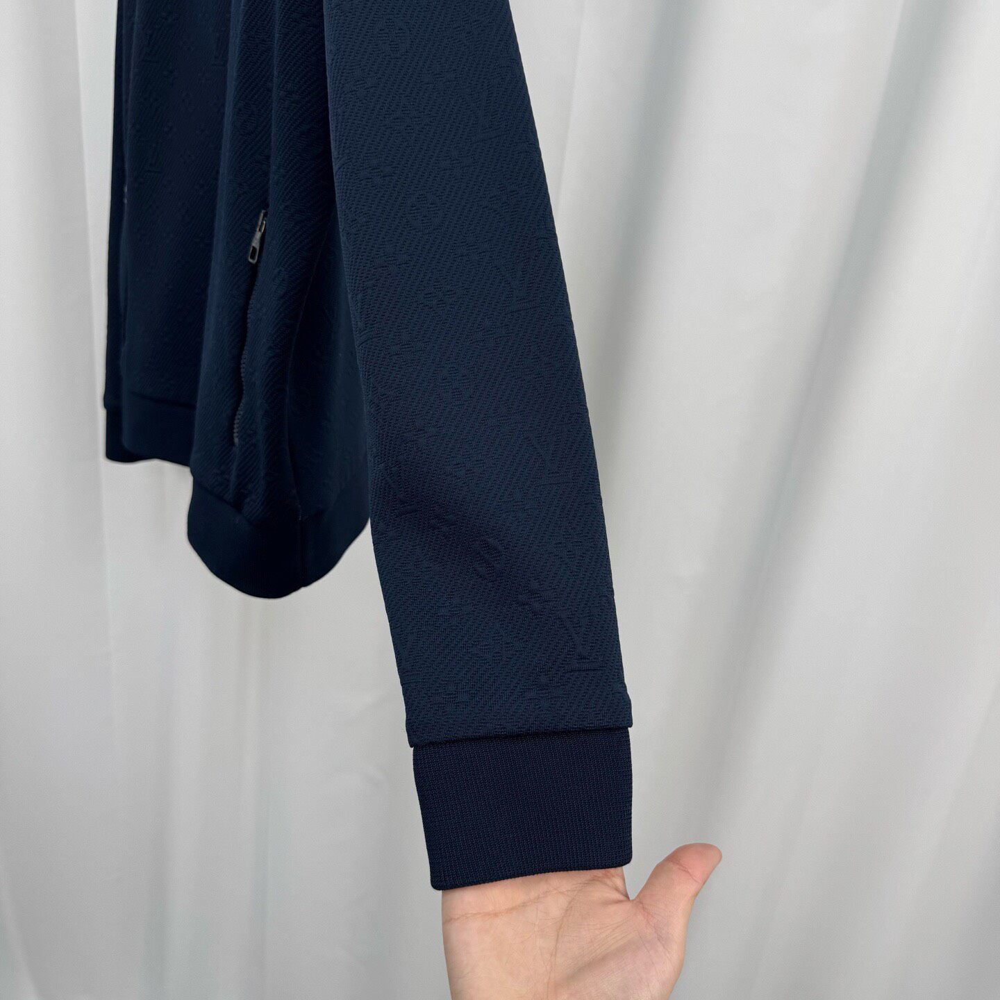 Louis Vuitton Dark Blue Monogram Zip Jacket — back