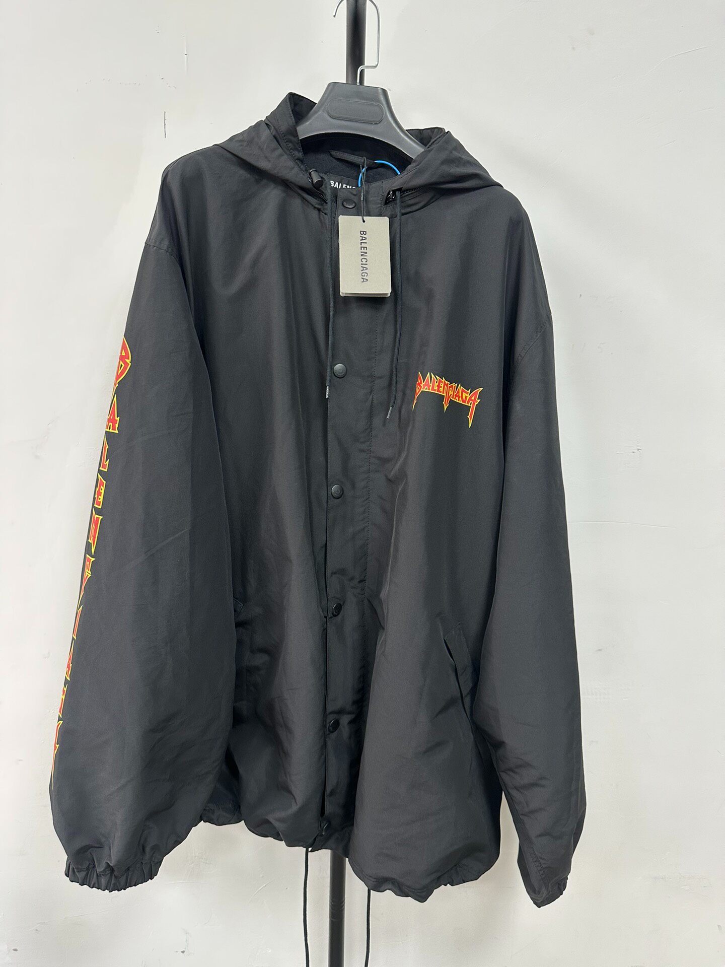 Balenciaga Metallica Hooded Windbreaker