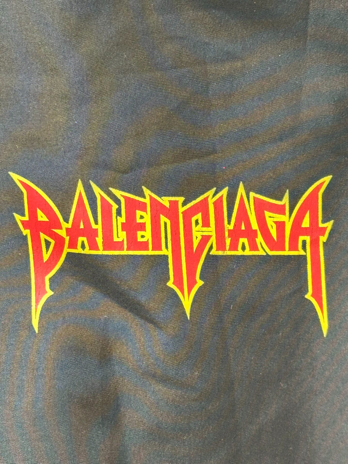 Balenciaga Metallica Hooded Windbreaker — detail