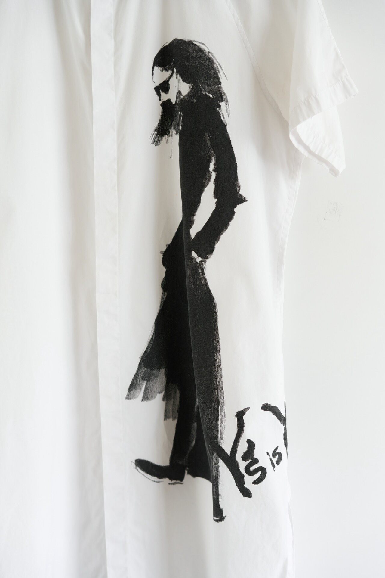 Yohji Yamamoto 22SS Portrait Cotton Shirt — detail