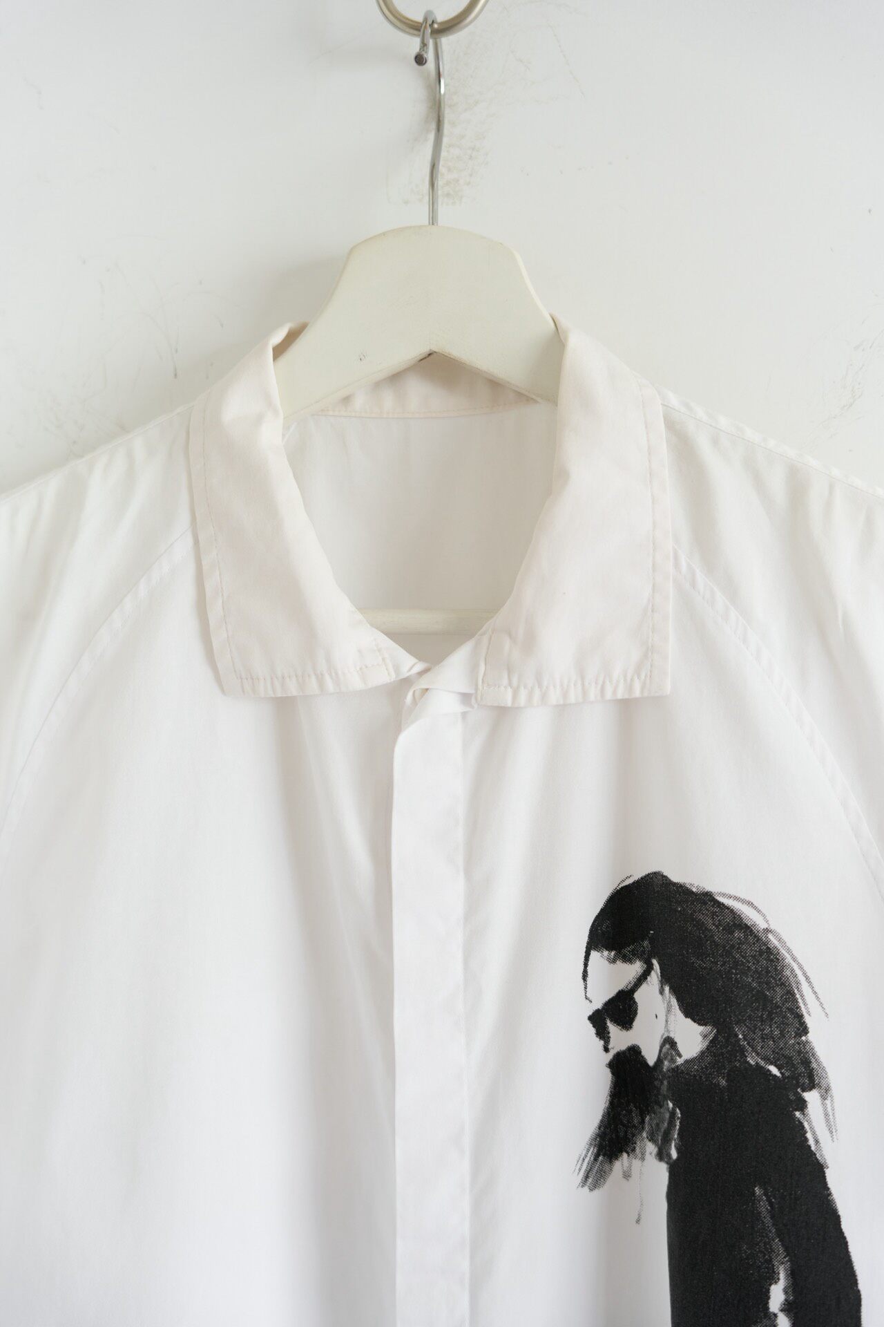Yohji Yamamoto 22SS Portrait Cotton Shirt — back