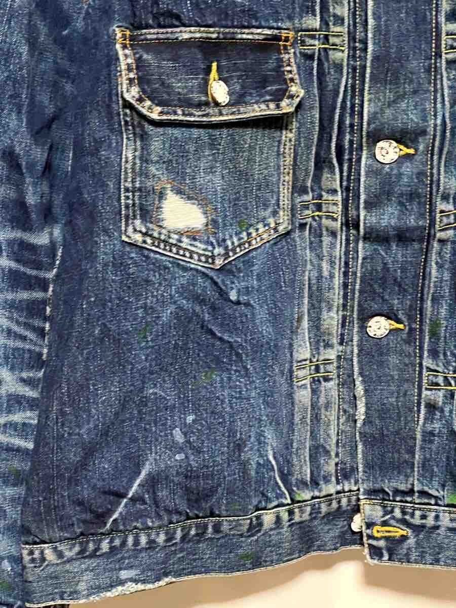 Visvim SS 101 Distressed Denim Jacket — detail
