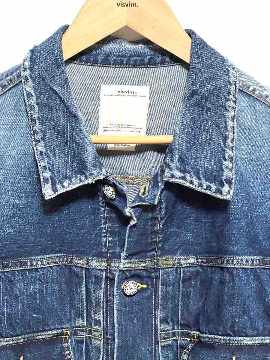Visvim SS 101 Distressed Denim Jacket — label