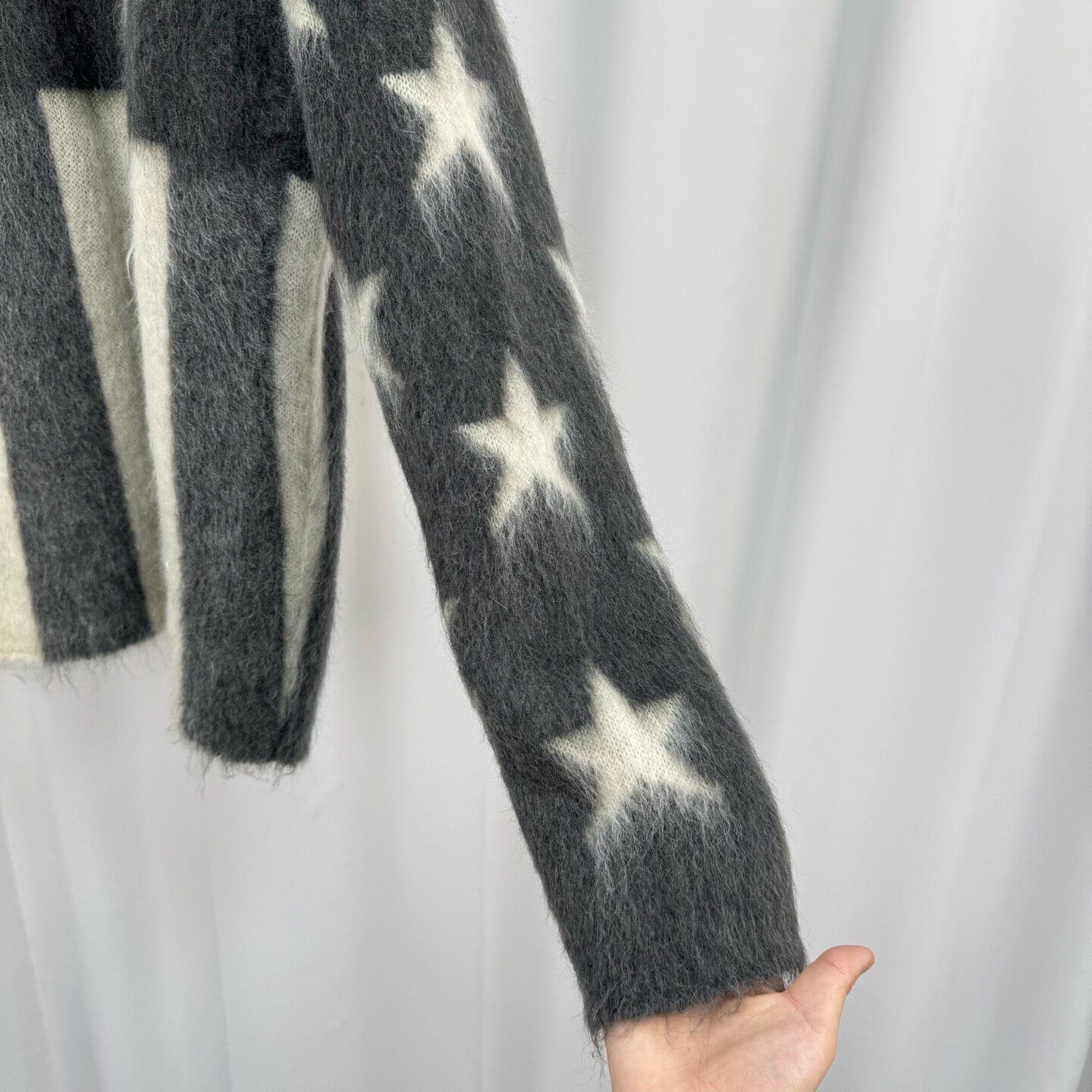 Louis Vuitton Star-Stripe Mohair Sweater — back