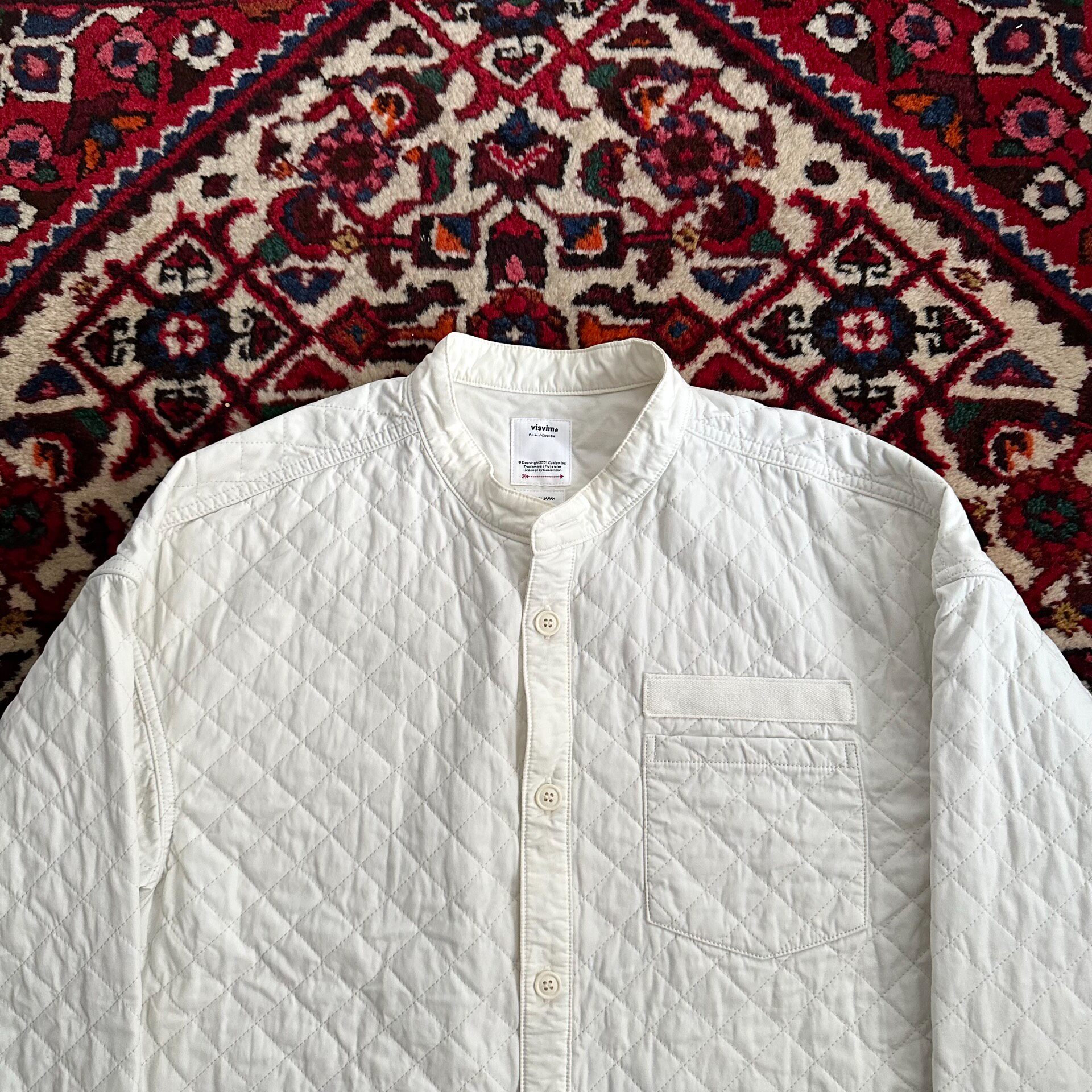 Visvim 25ss Quilted Palmer L/S Shirt — detail
