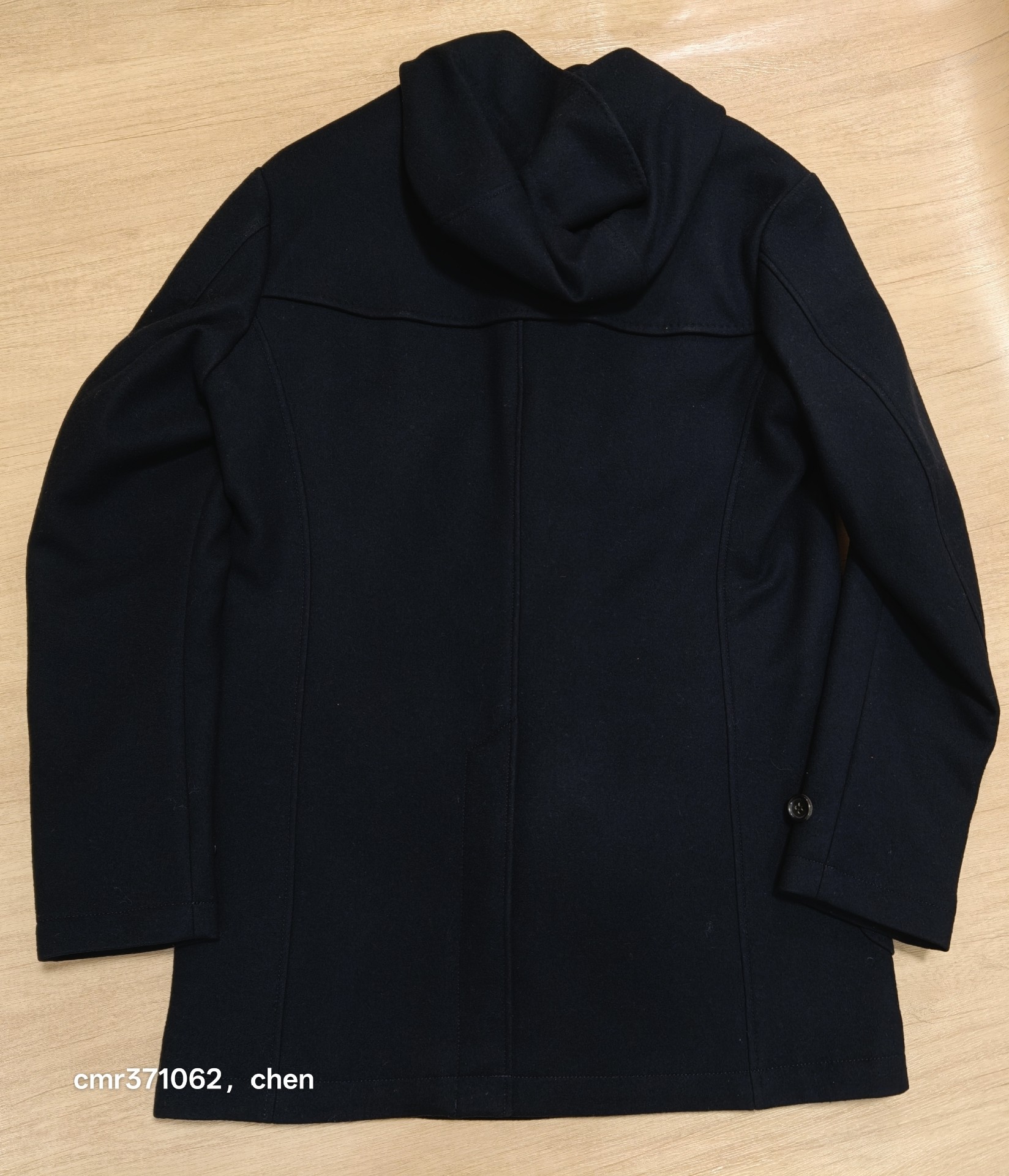 Visvim Commodore Wool Windstopper Coat — label