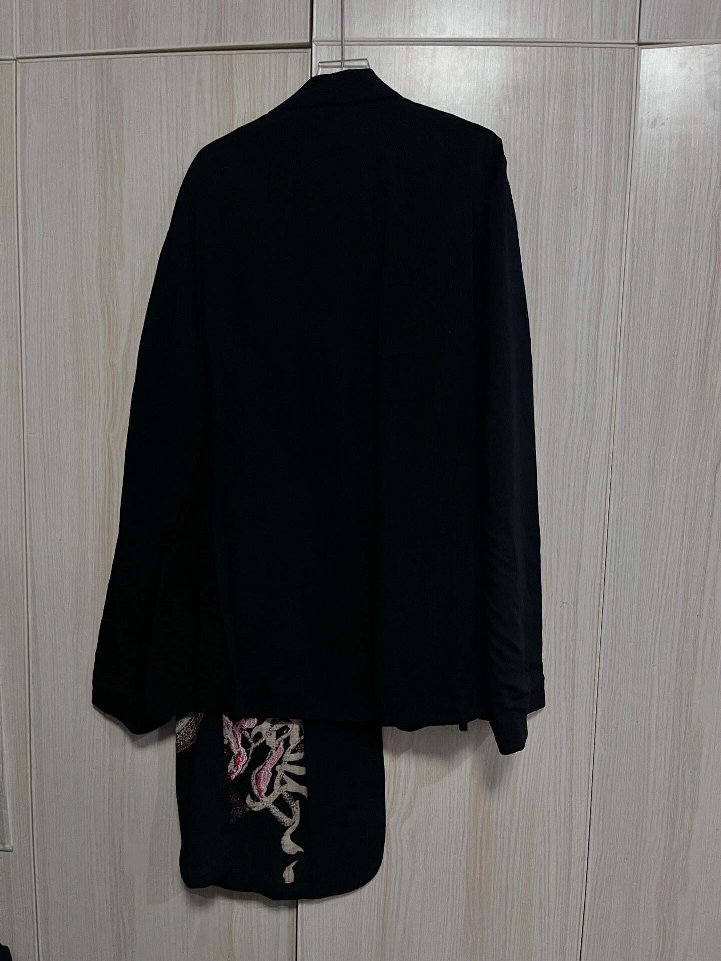 Yohji Yamamoto 18SS Double-Layer Blazer — label