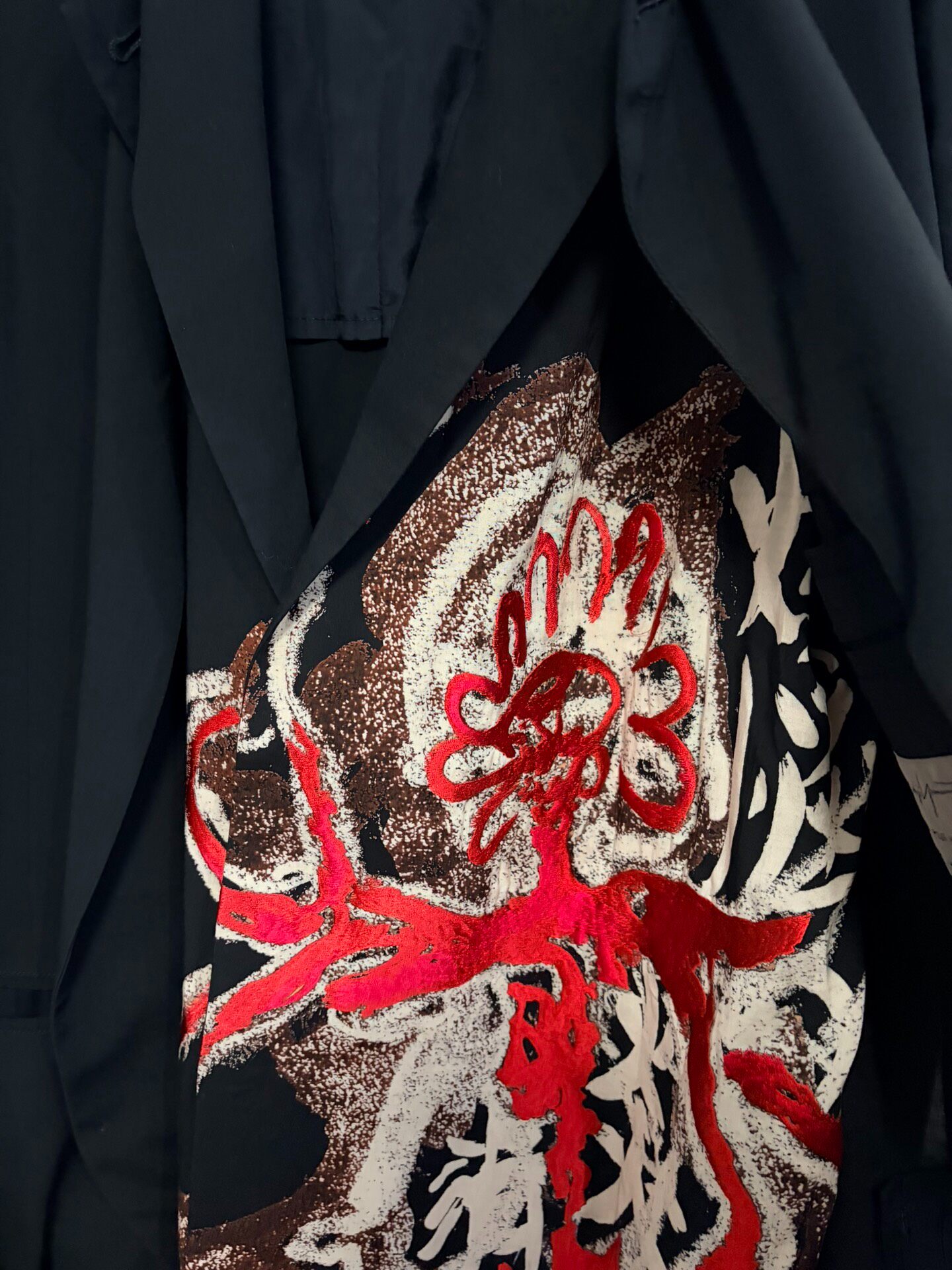 Yohji Yamamoto 18SS Double-Layer Blazer — detail