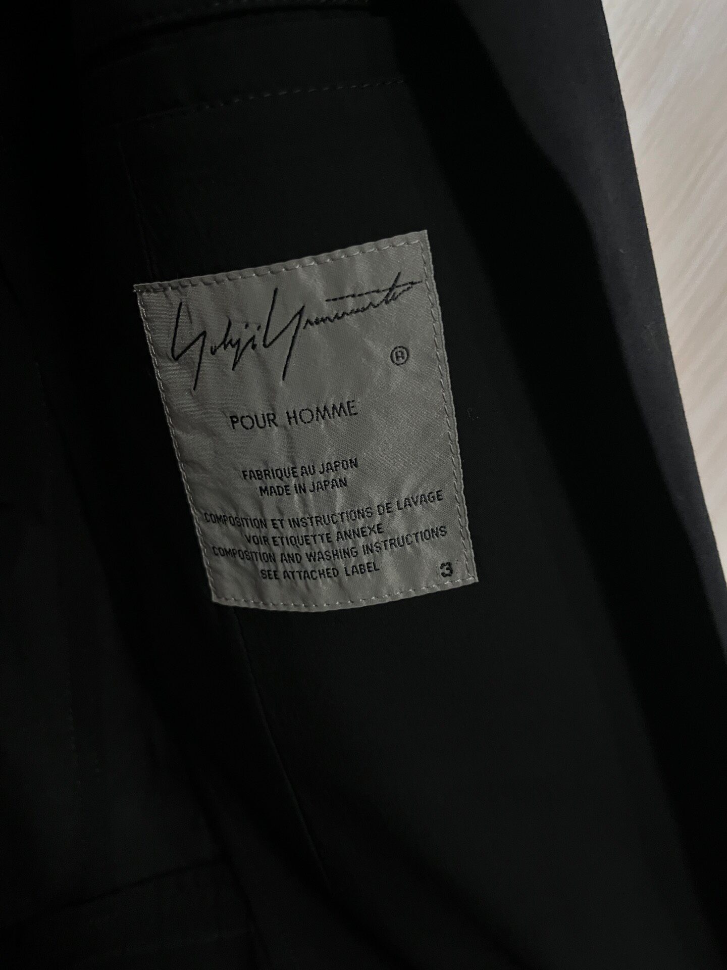 Yohji Yamamoto 18SS Double-Layer Blazer — back