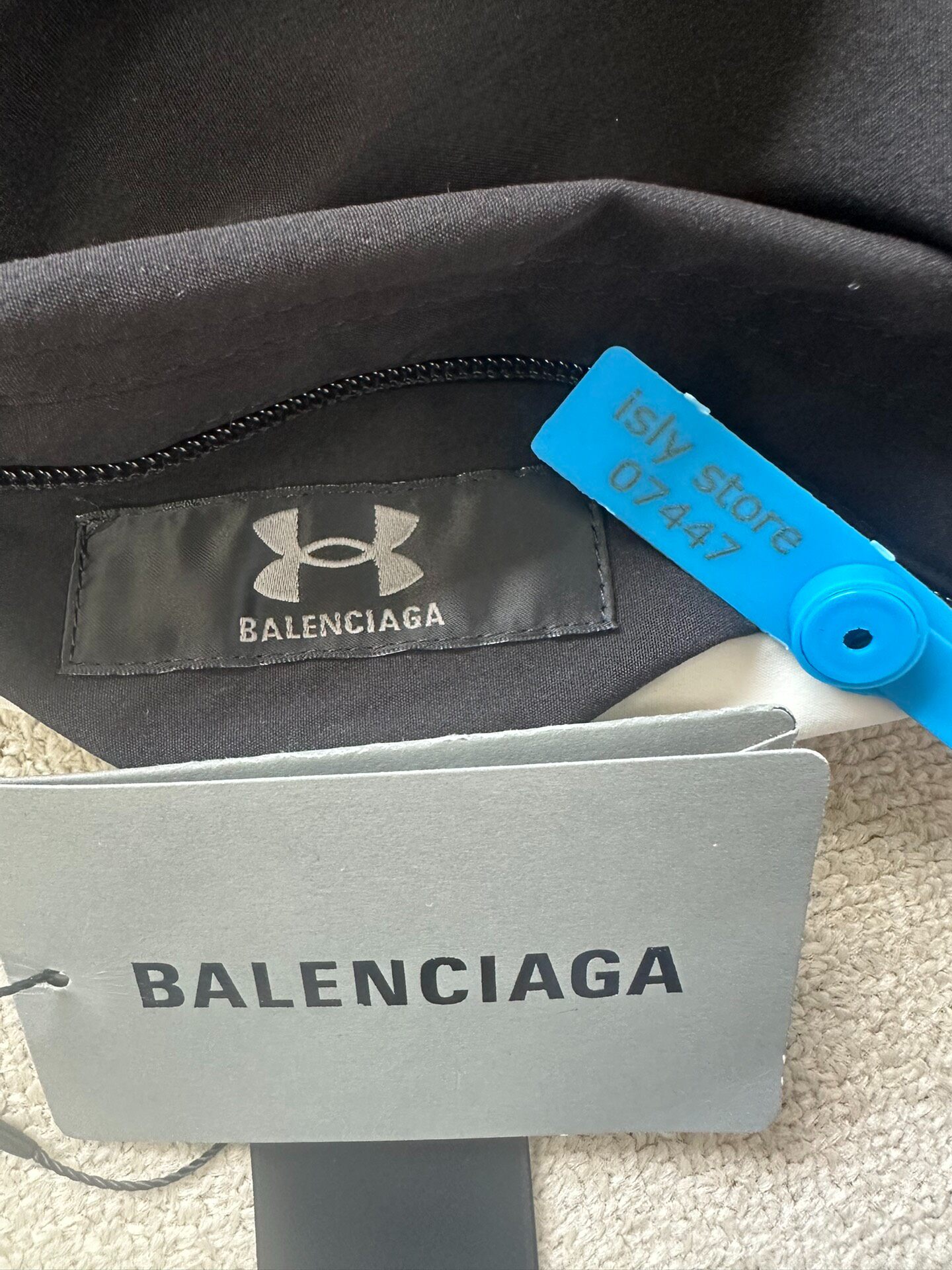 Balenciaga x Under Armour Hooded Jacket — label