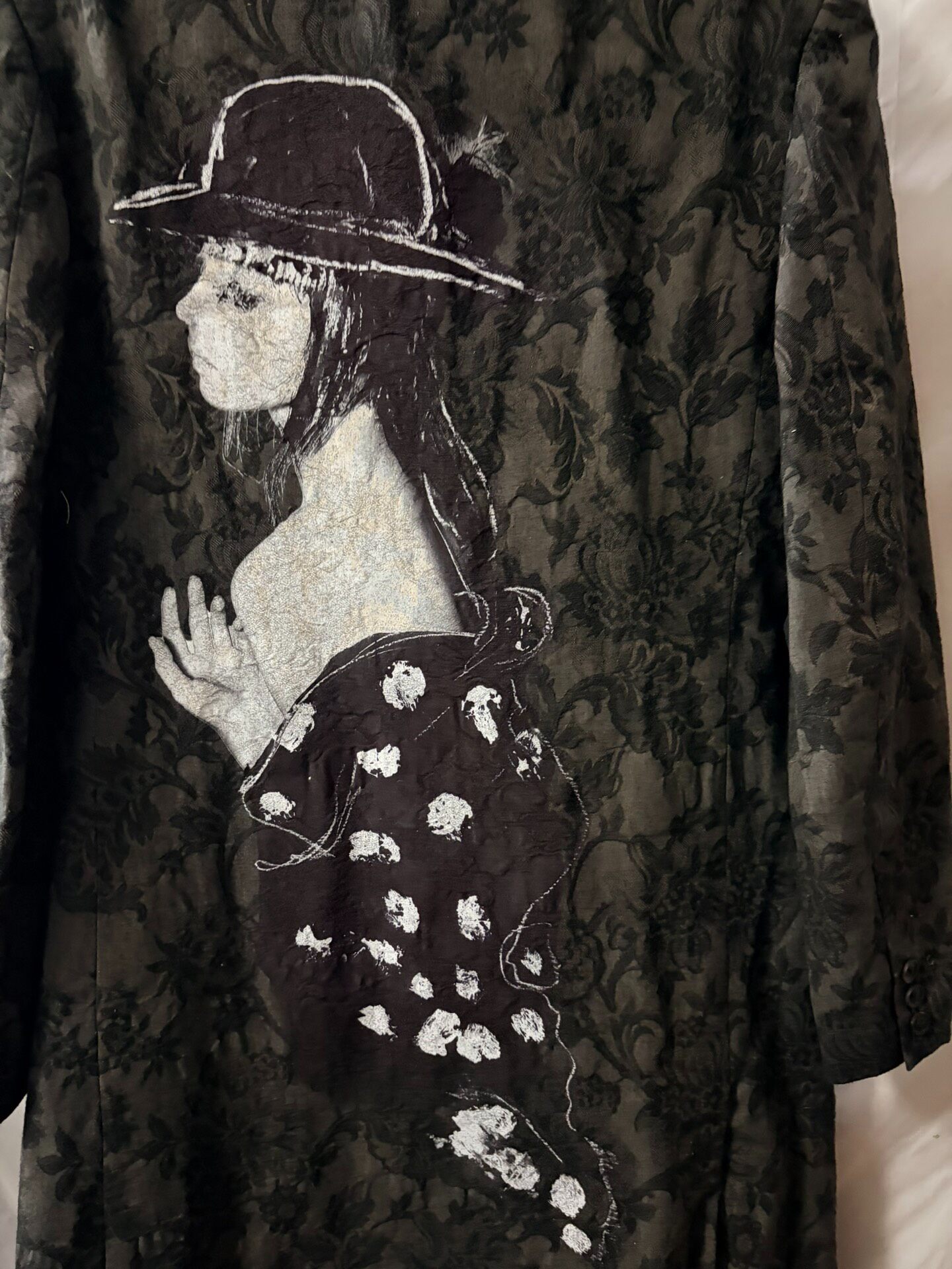 Yohji Yamamoto 24AW Rocky Portrait Coat — detail