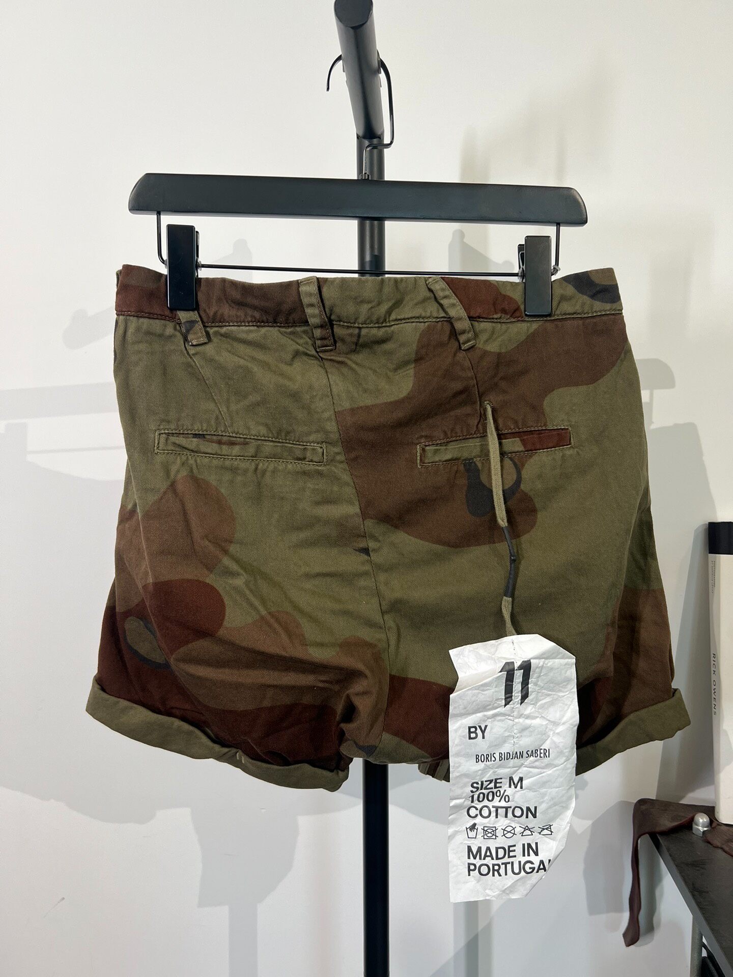 11by Boris Bidjan Saberi Camo Shorts — front
