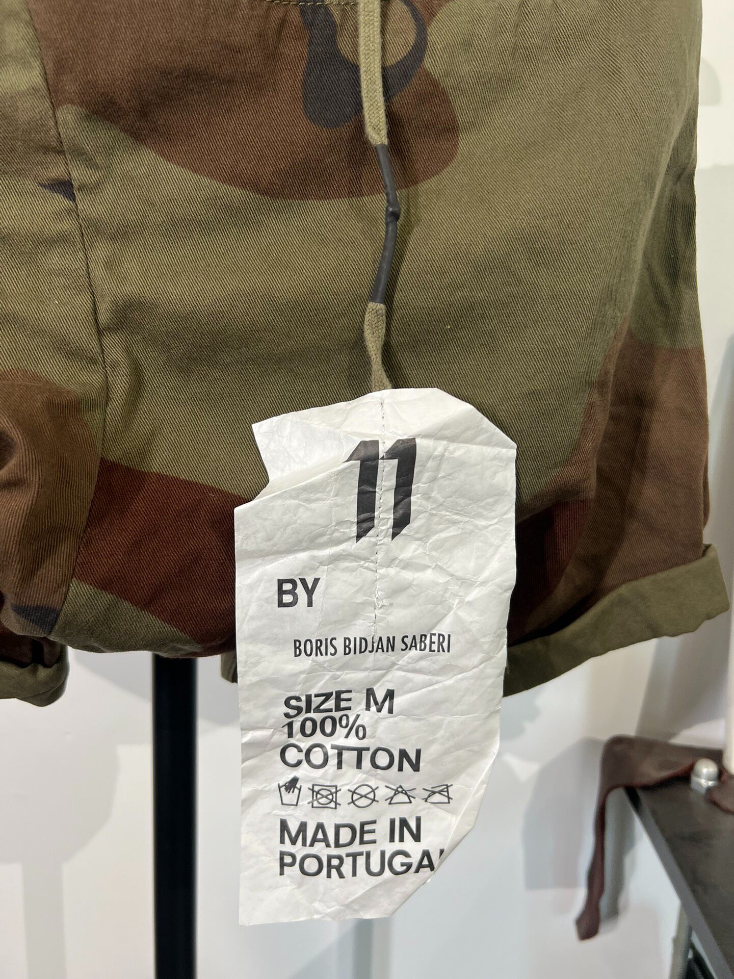 11by Boris Bidjan Saberi Camo Shorts — detail