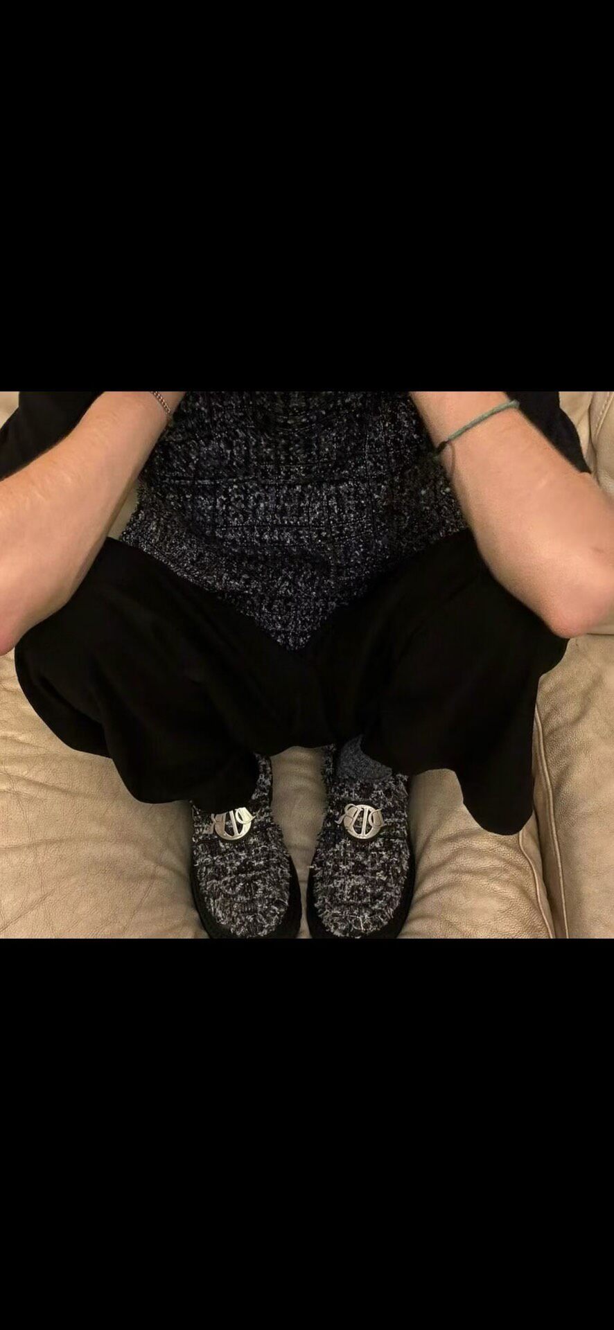 Dior Cannage Thick-Soled Loafers — label