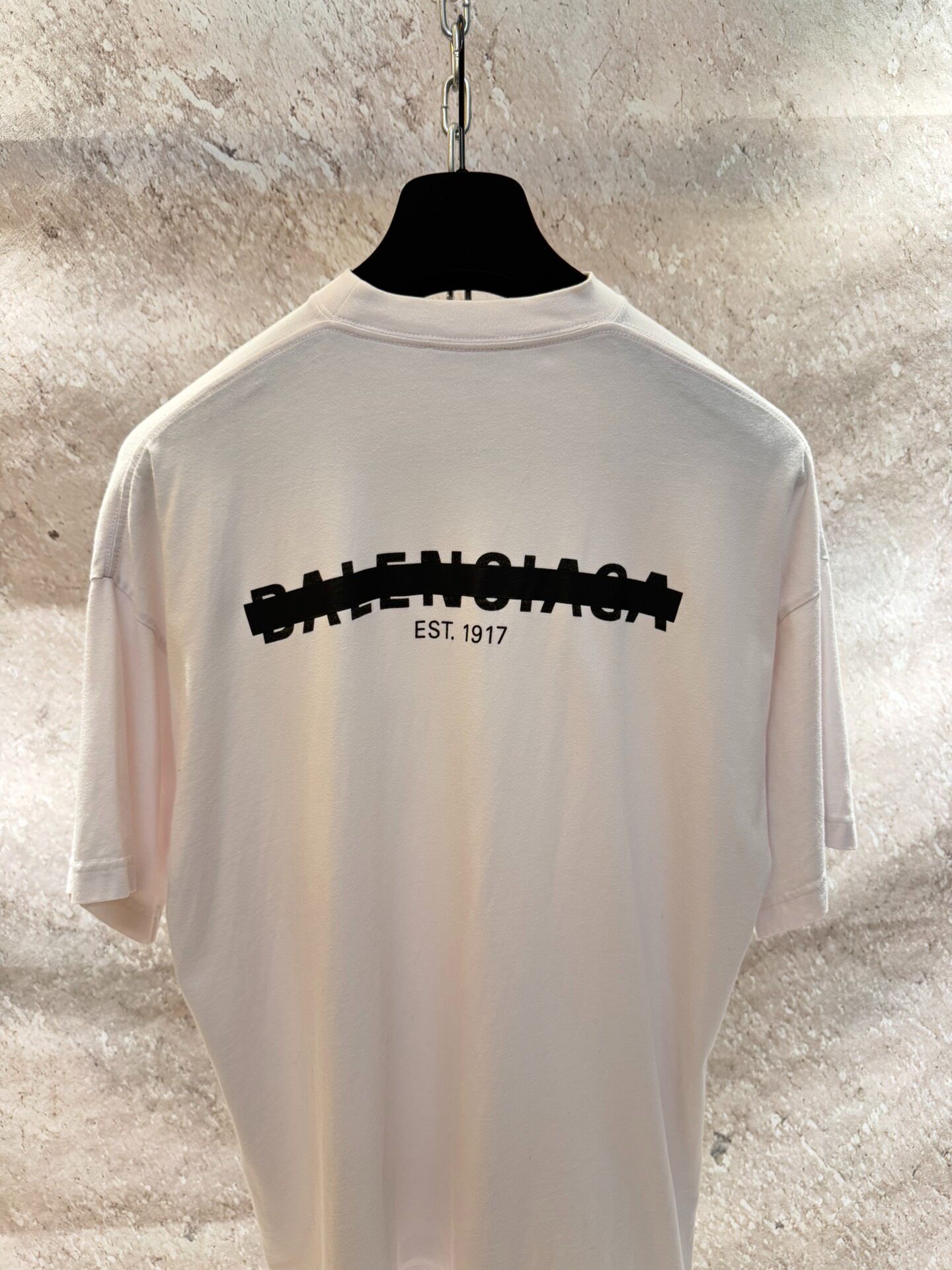 Balenciaga White Short Sleeve T-Shirt — back