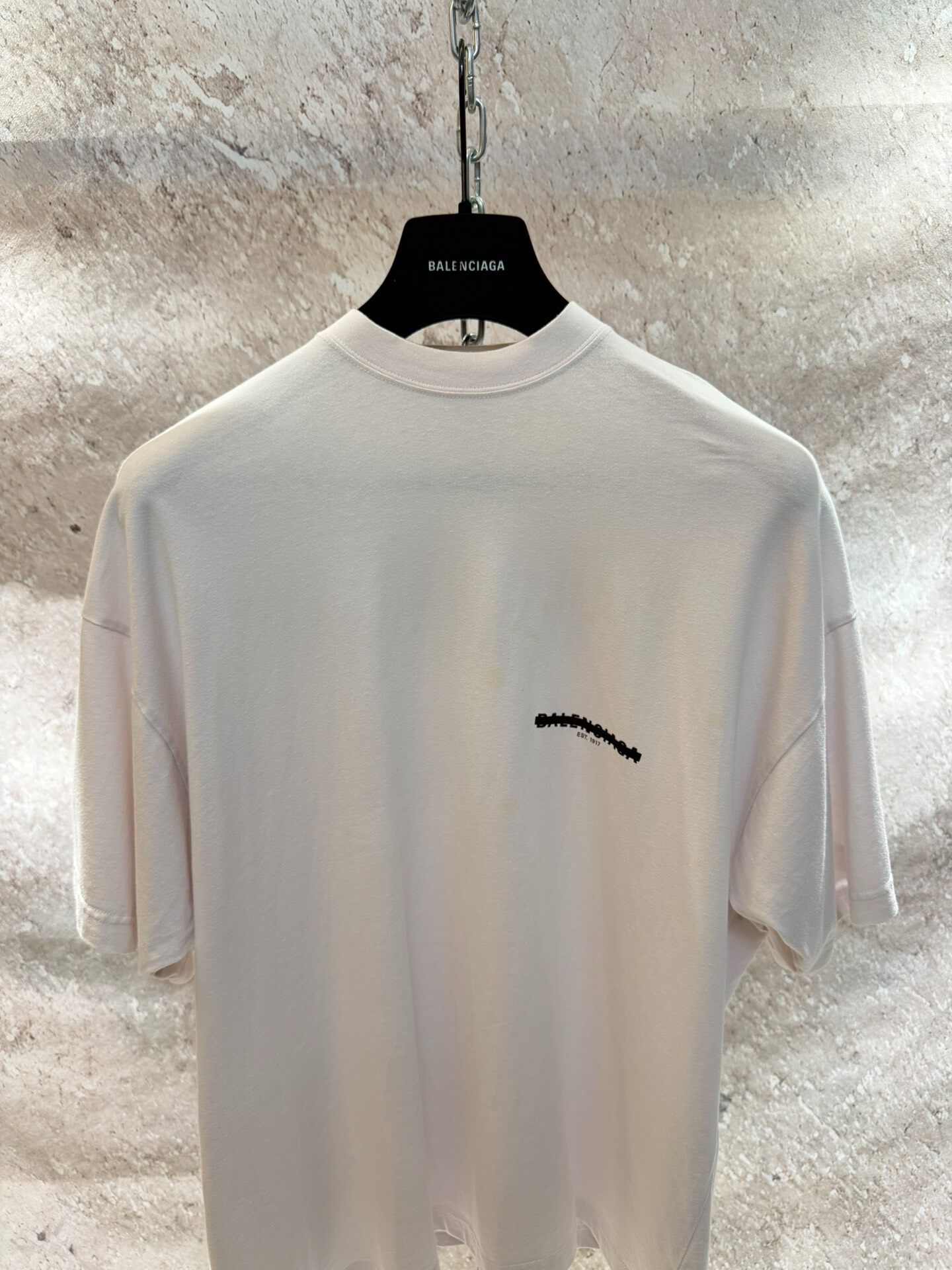 Balenciaga White Short Sleeve T-Shirt — front