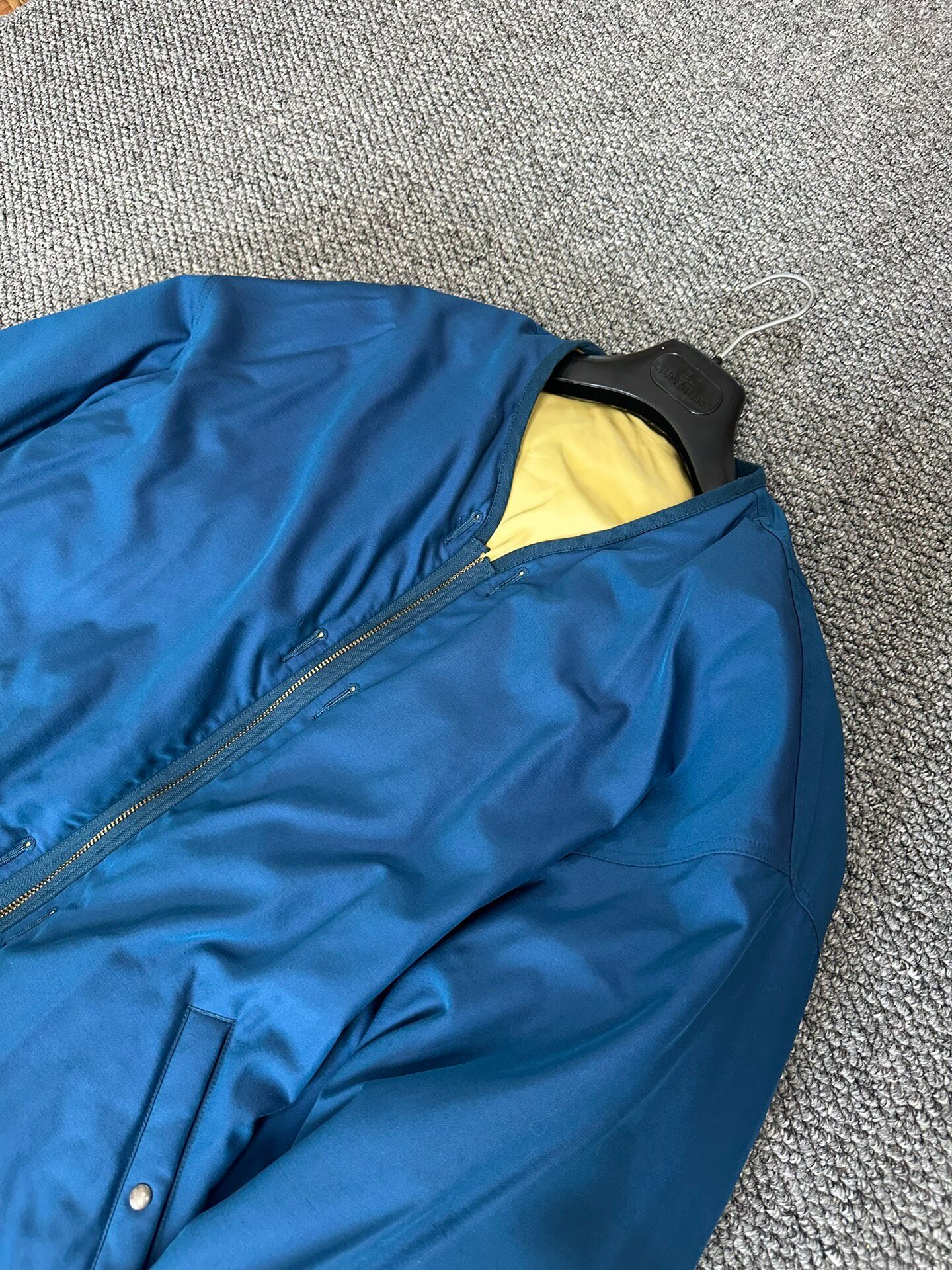 Reversible Visvim Iris Blue-Yellow Jacket — front