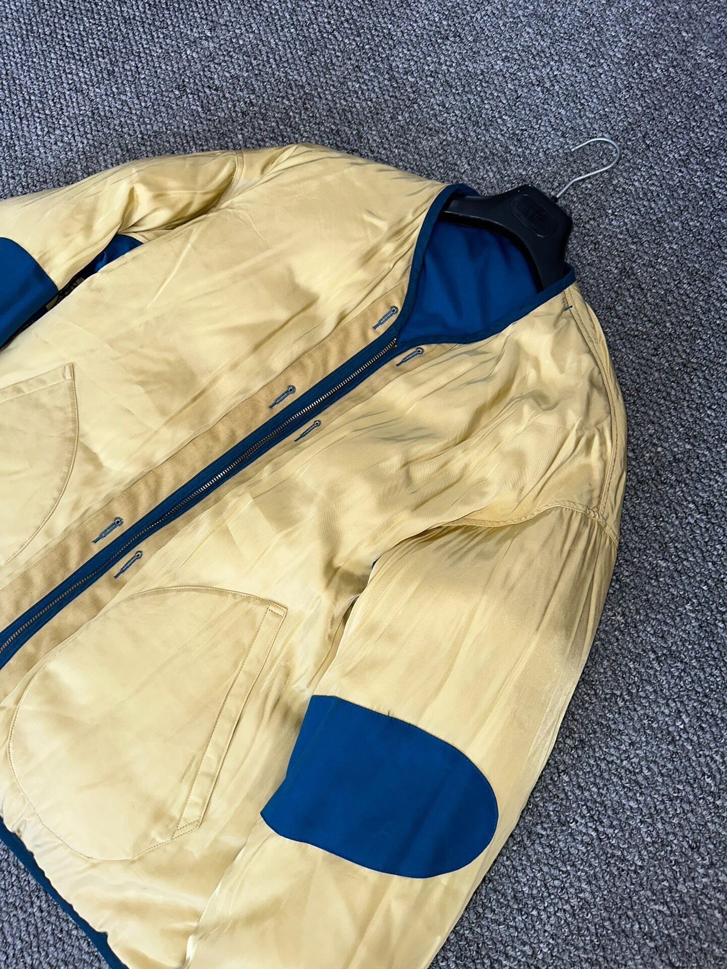 Reversible Visvim Iris Blue-Yellow Jacket — back