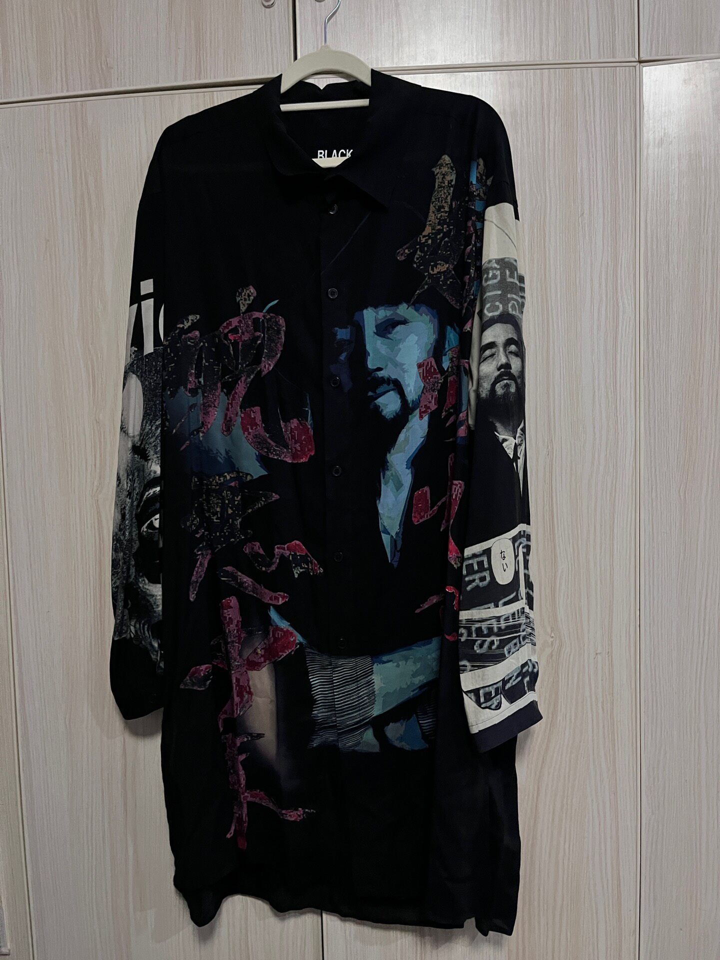 Yohji Yamamoto 18AW Portrait Graphic Shirt