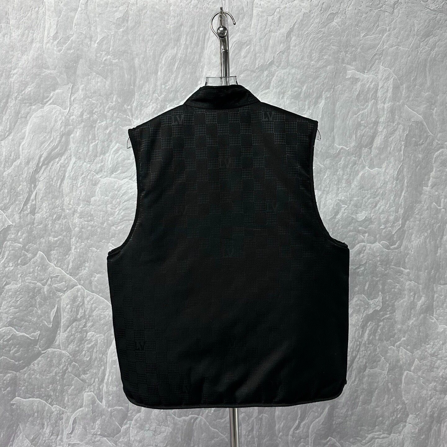Louis Vuitton FW25 Checkered Double-sided Padded Vest — back