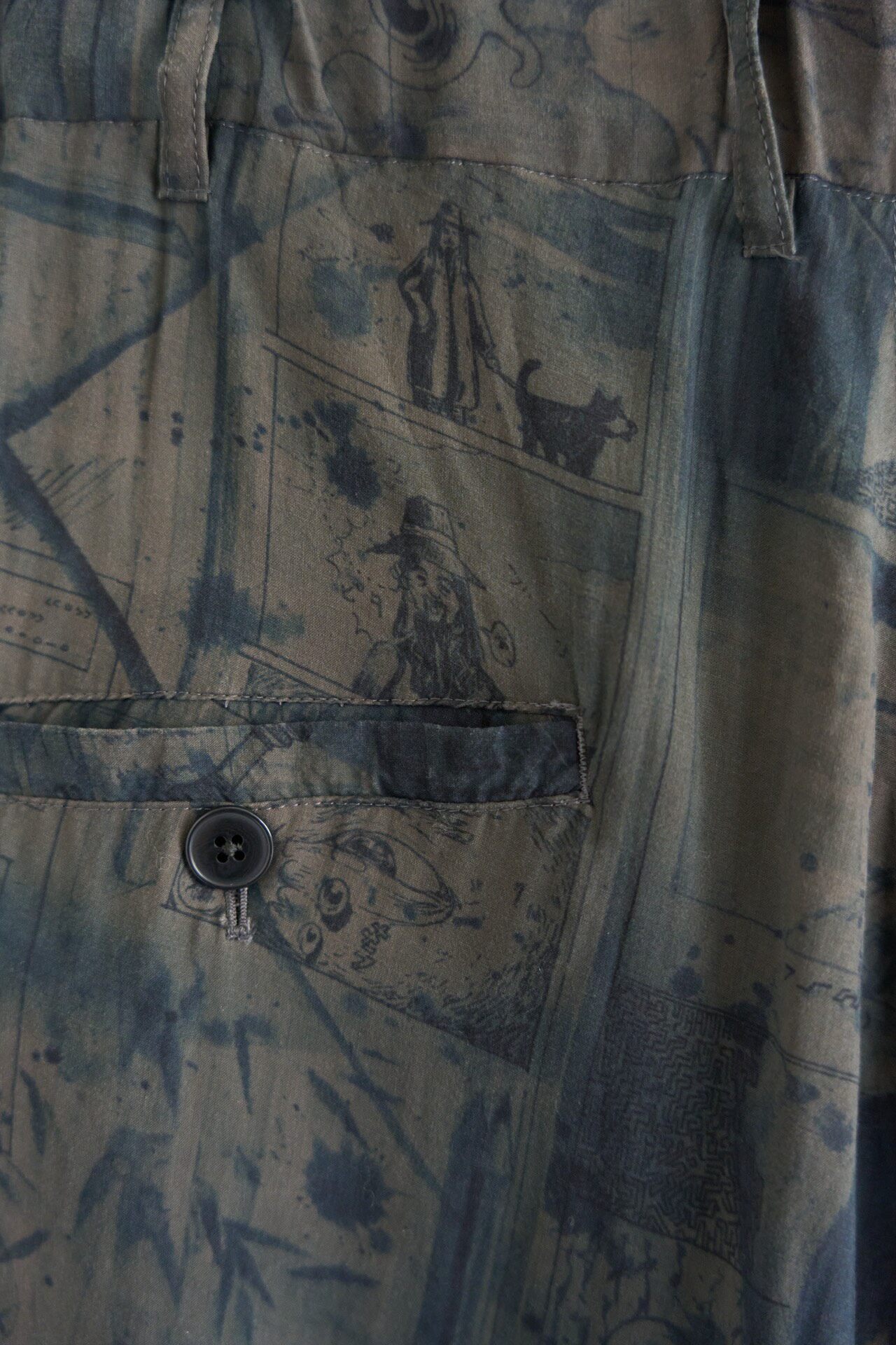 Yohji Yamamoto 14aw Comic Trousers — label