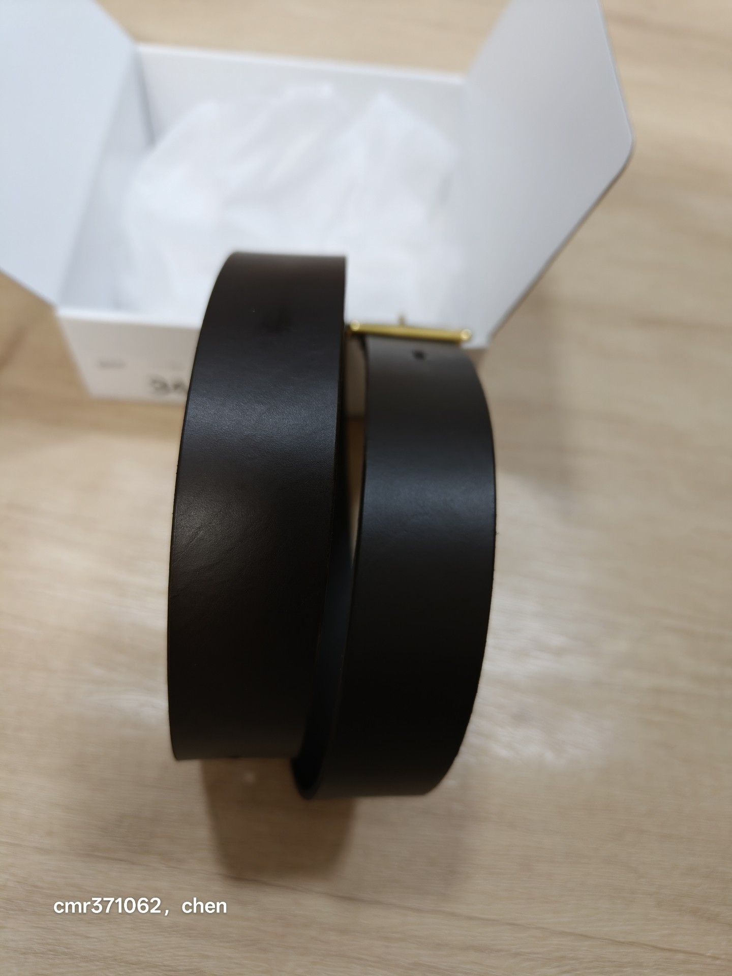 Visvim 26AW 40mm Plain Brown Belt — back