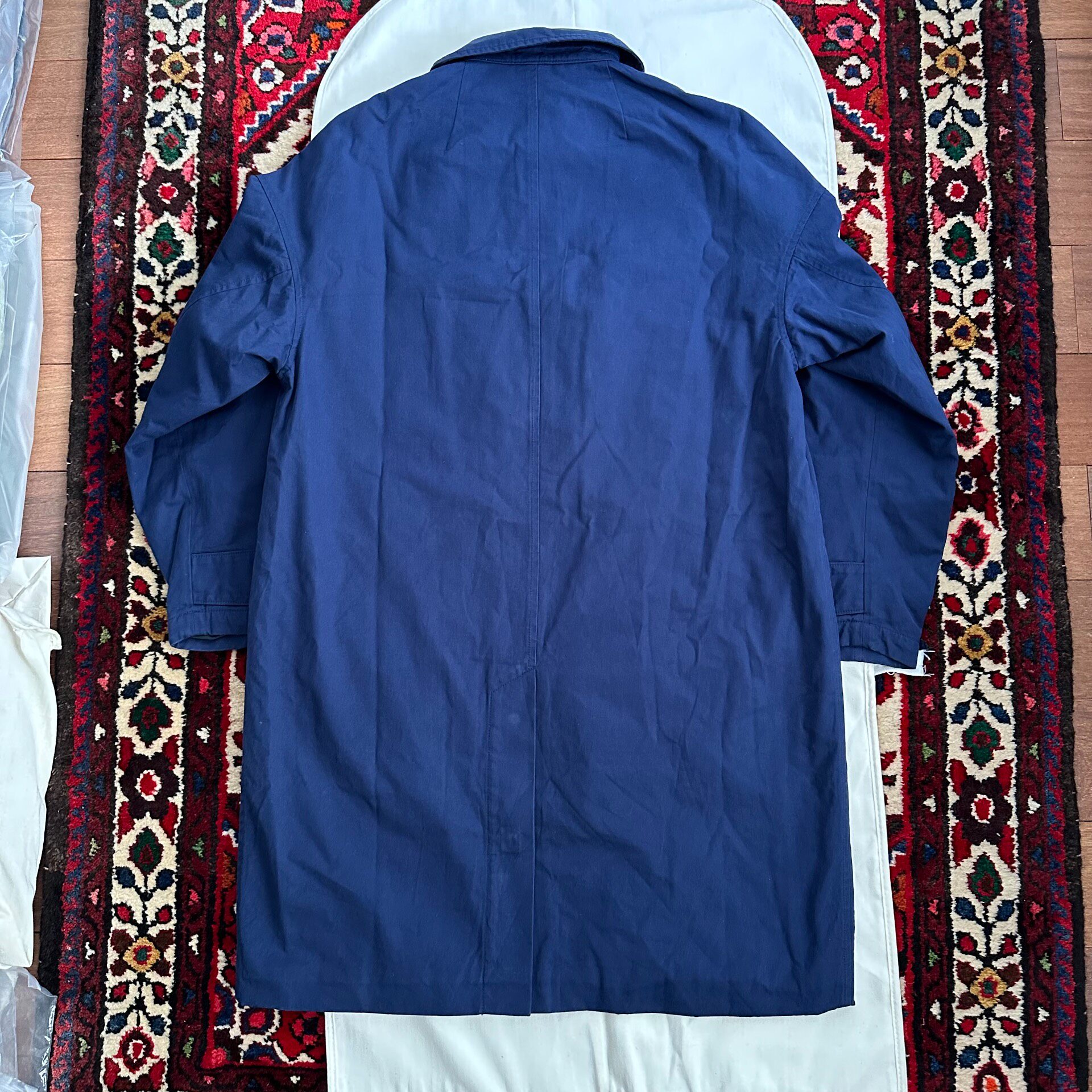 Visvim 22AW HERGE TT Navy Coat — detail