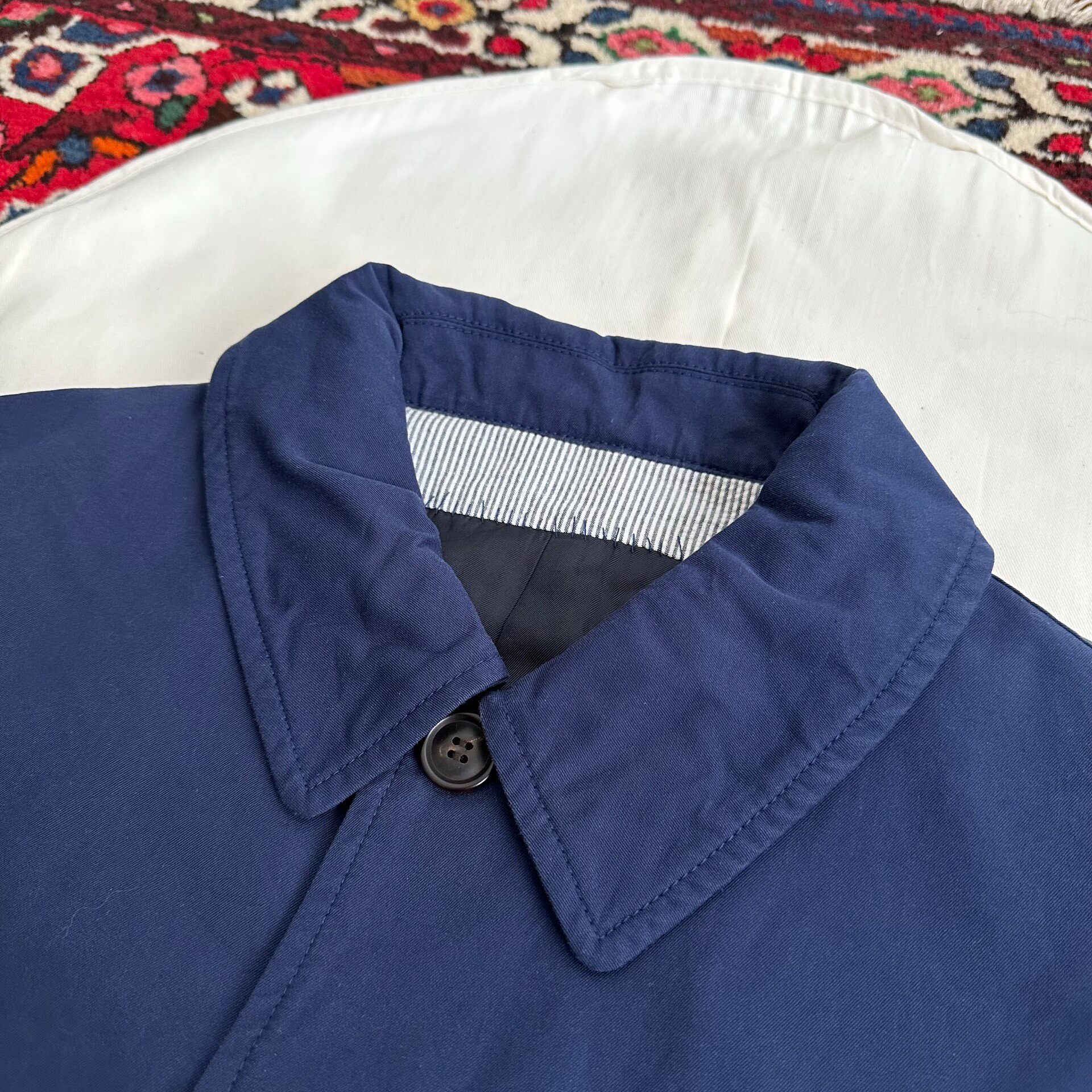 Visvim 22AW HERGE TT Navy Coat — label