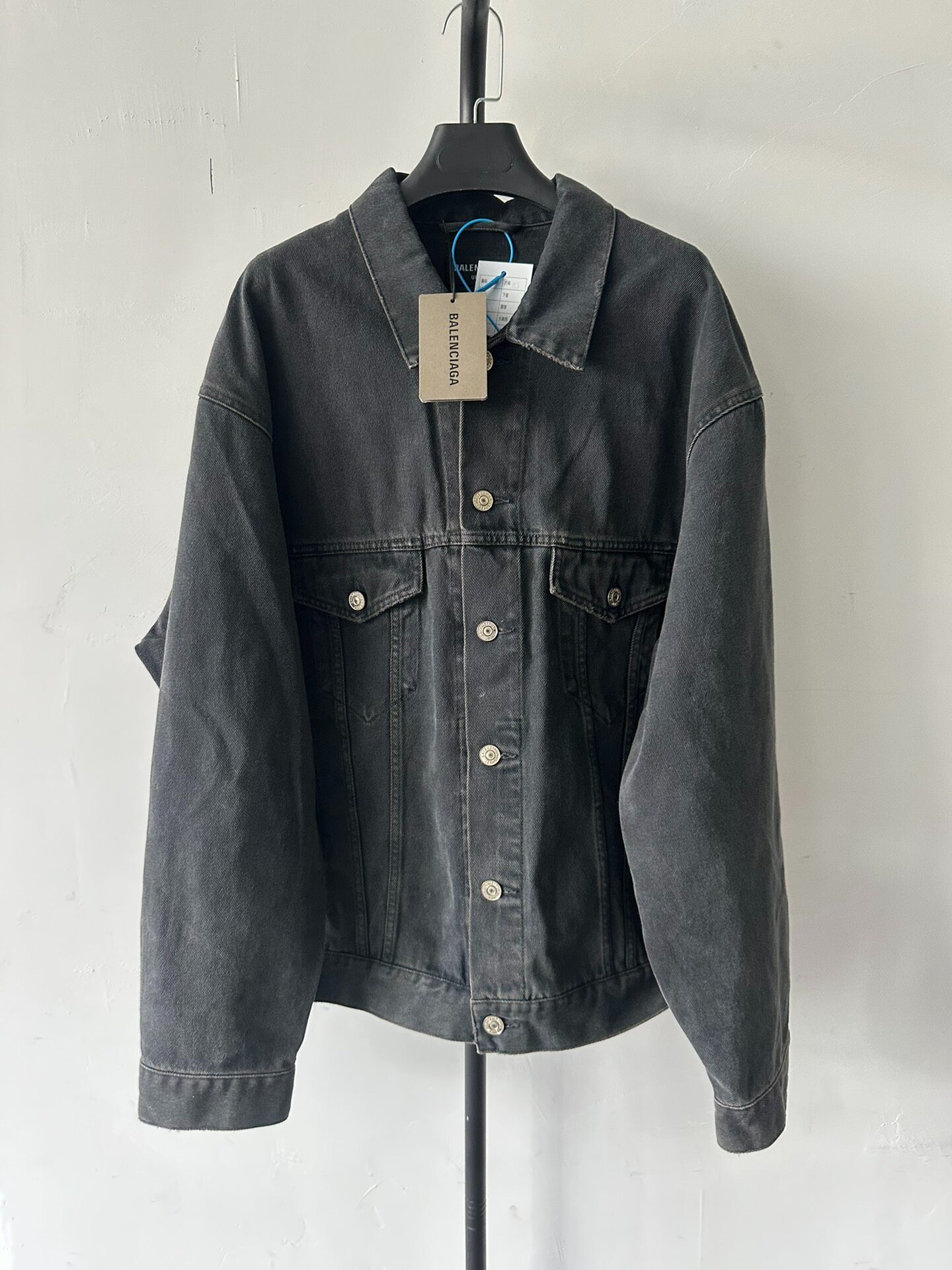 Balenciaga Spray Logo Denim Jacket