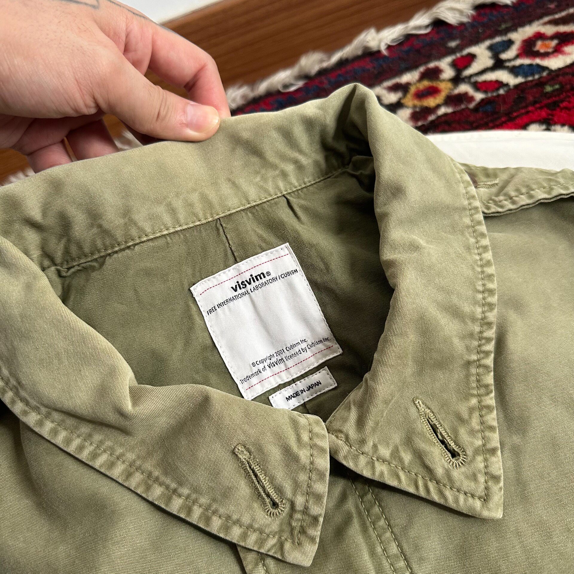 Visvim 18SS M65 Four-Pocket Jacket — label