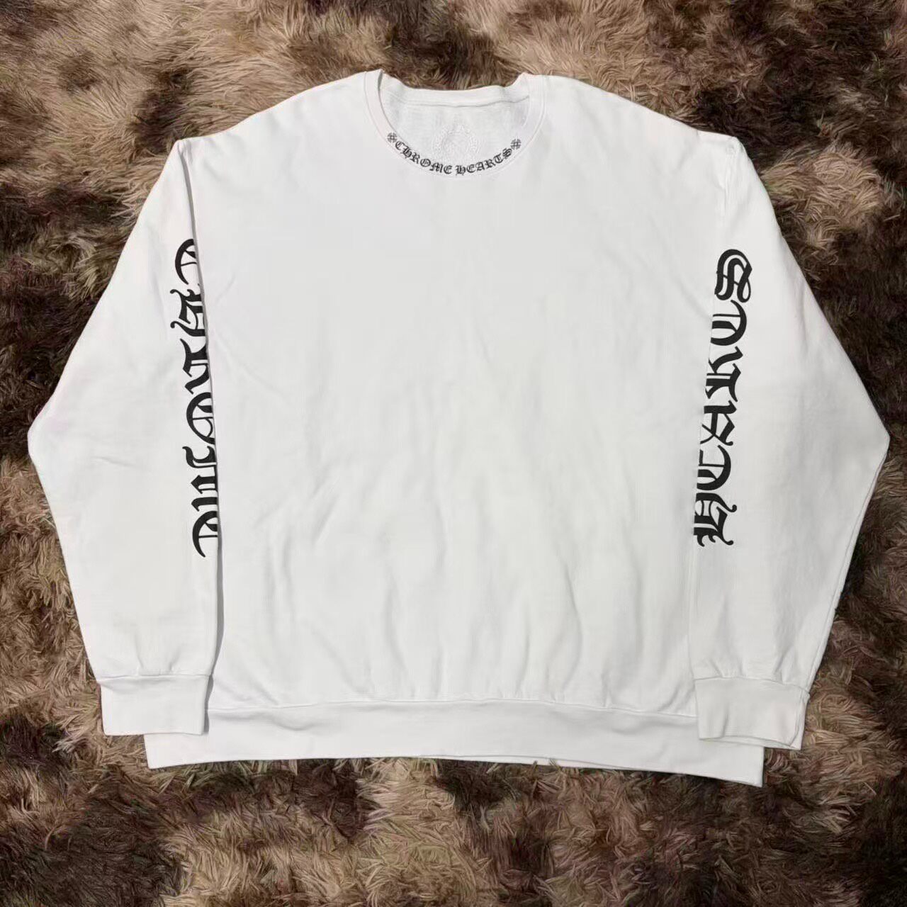 Chrome Hearts White Long-Sleeve Sweatshirt — front