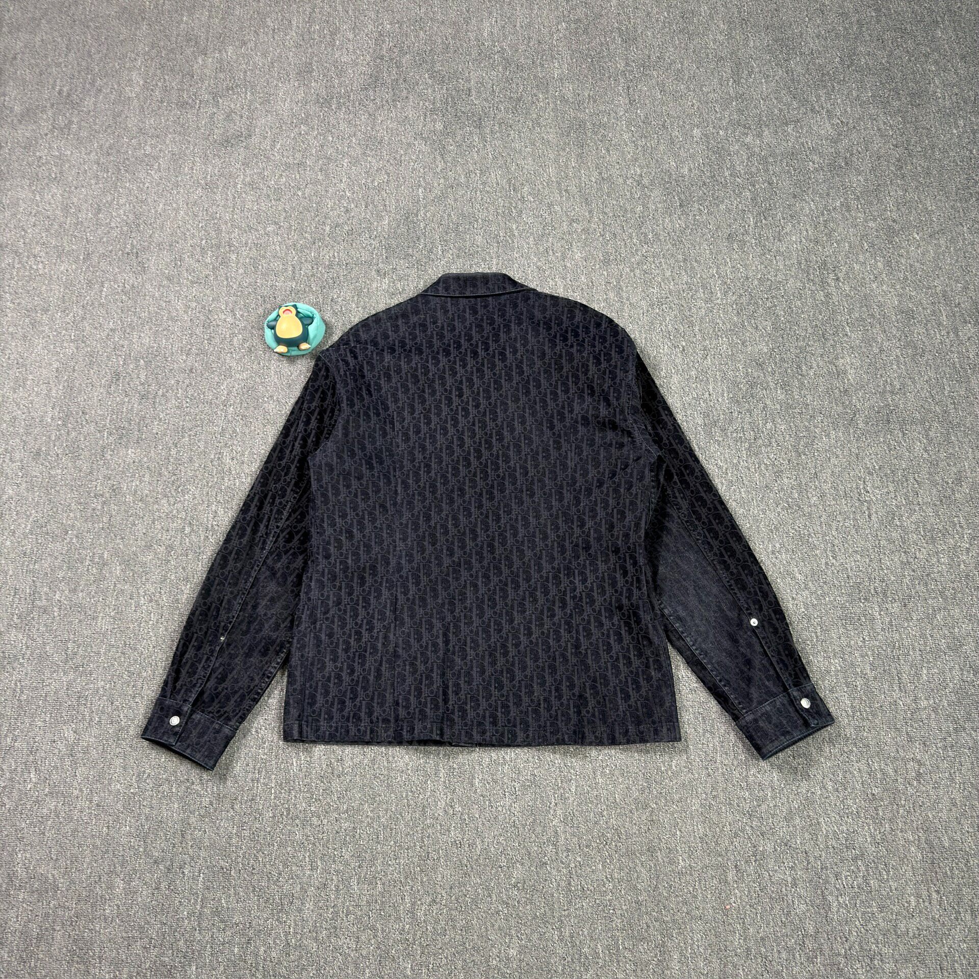 Dior Dark Blue Monogram Shirt — front