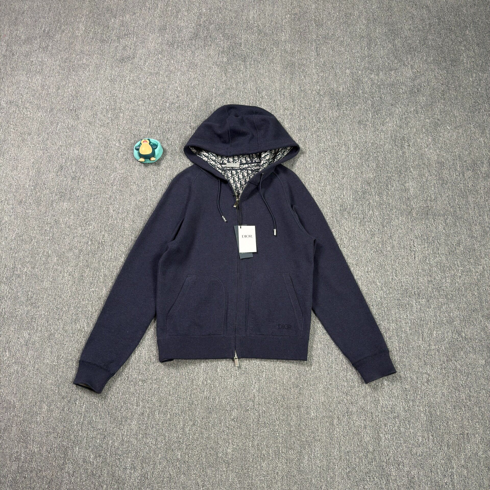 Dior Navy Monogram Inner Hoodie