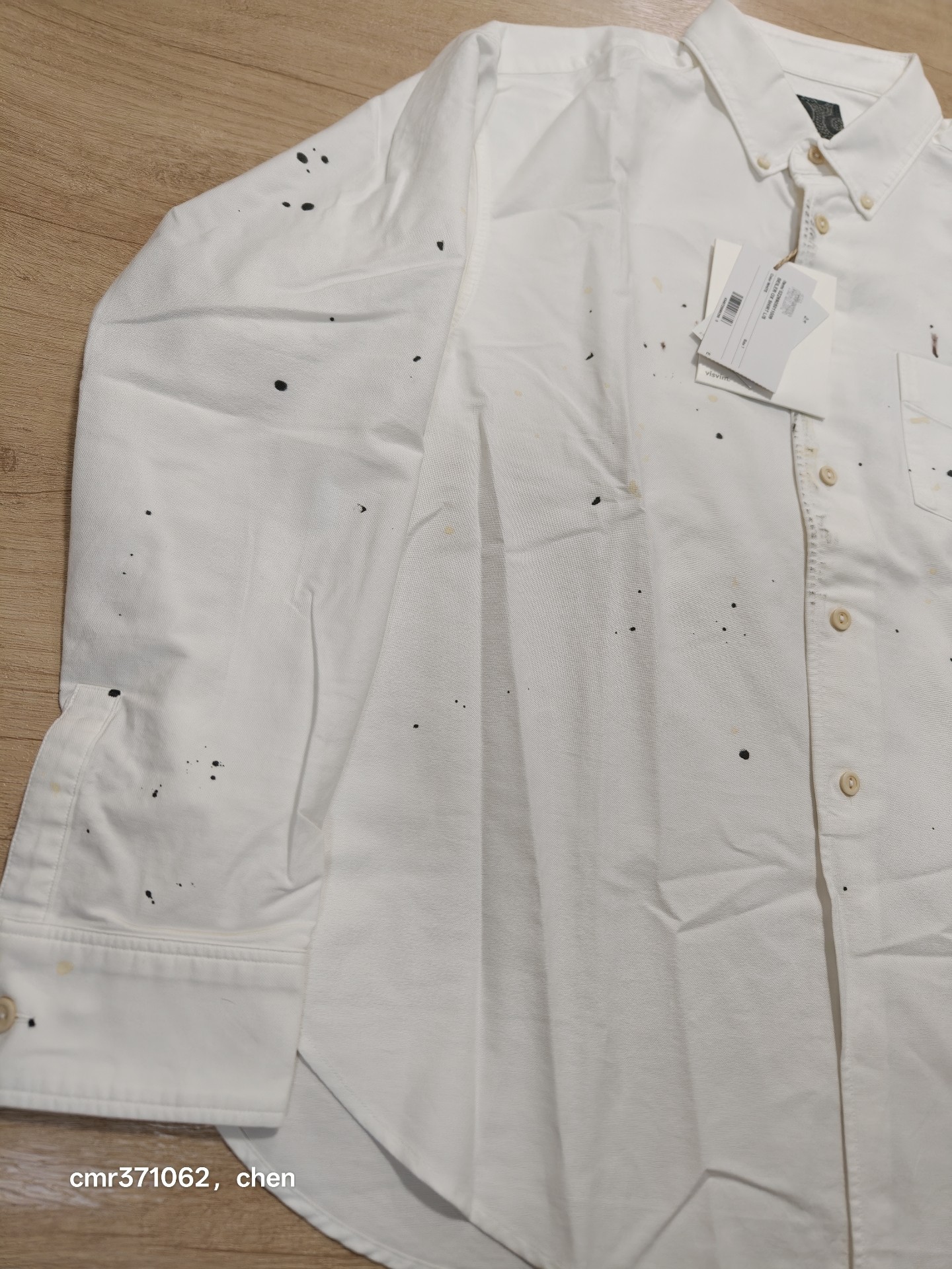 Visvim Beiler Long Sleeve Oxford Shirt — detail