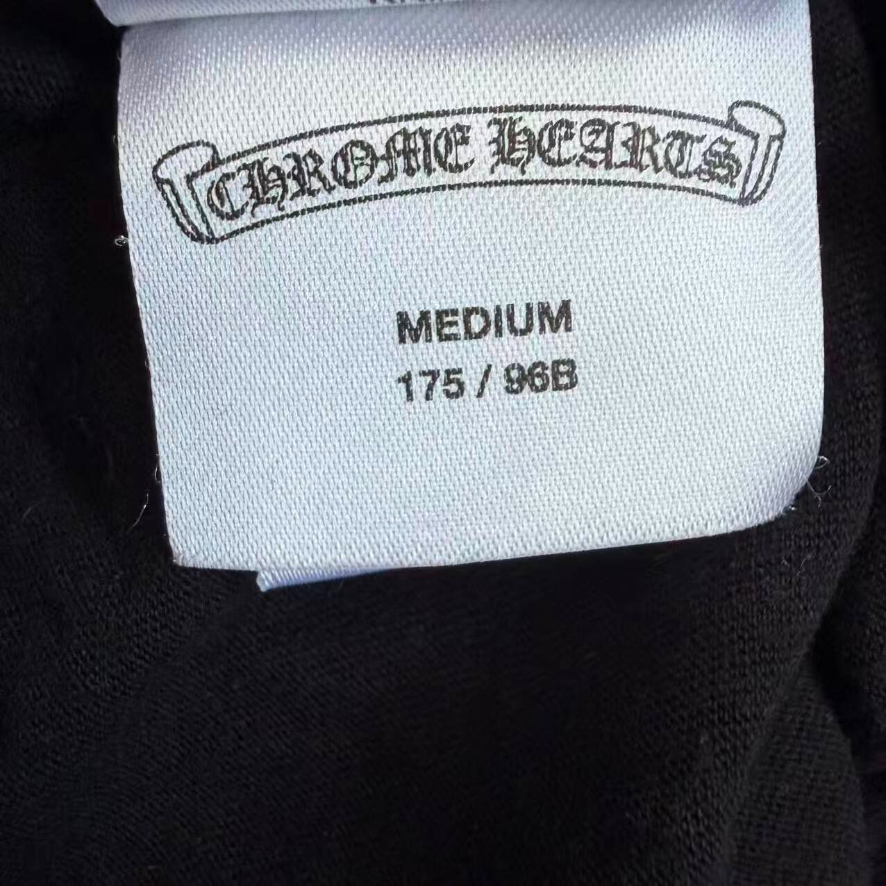 Chrome Hearts Black Pink Long Sleeve Tee — label