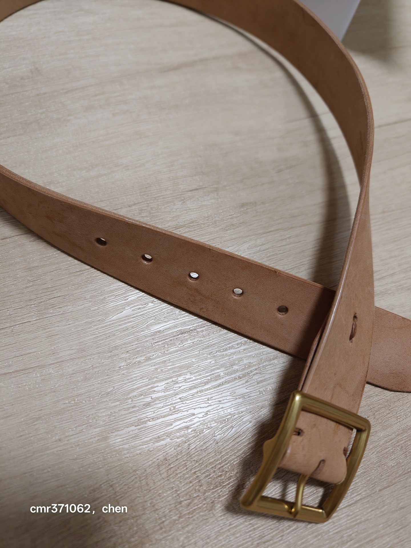 Visvim 26aw 40mm Natural Belt — front