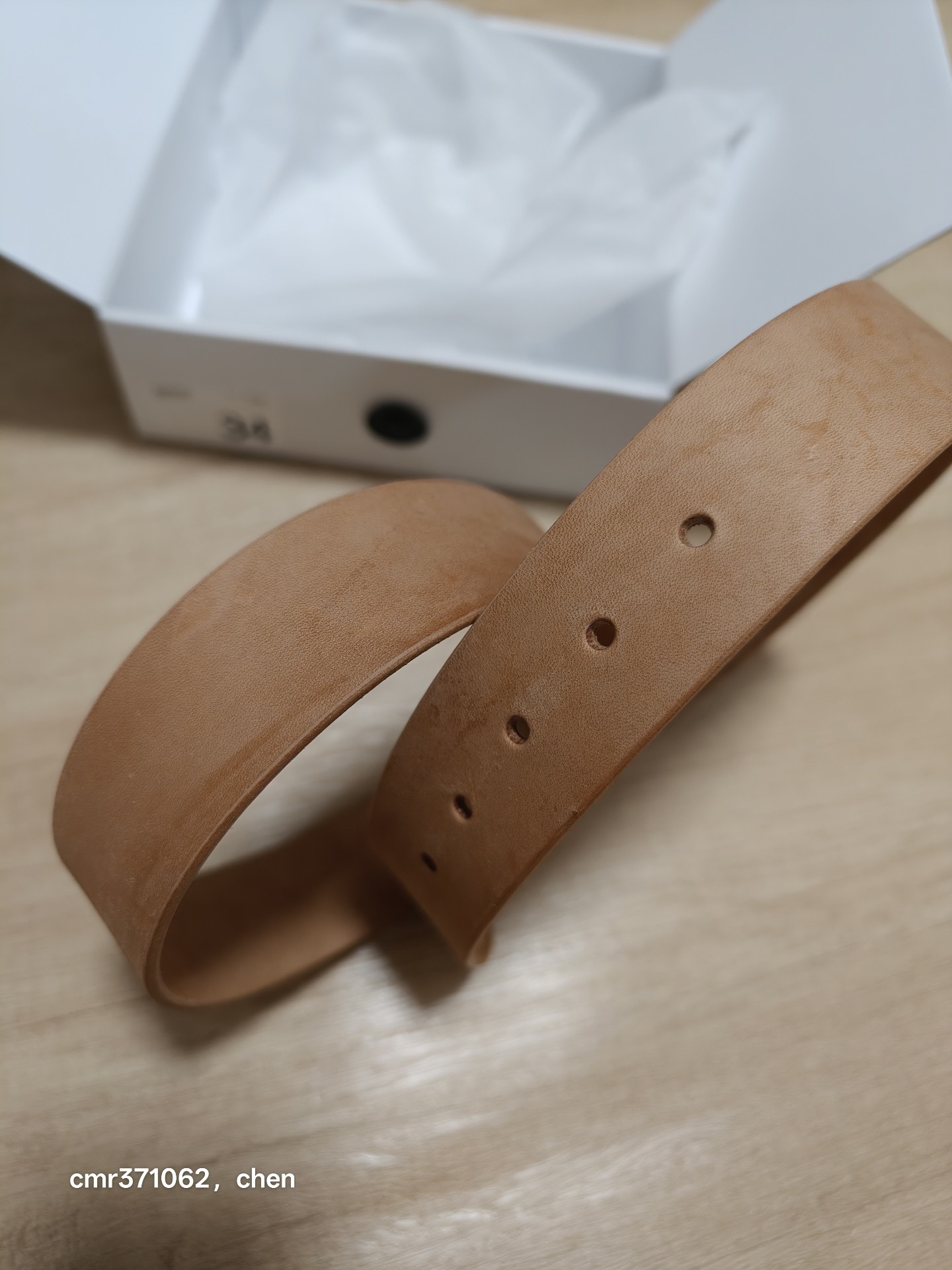 Visvim 26aw 40mm Natural Belt — back