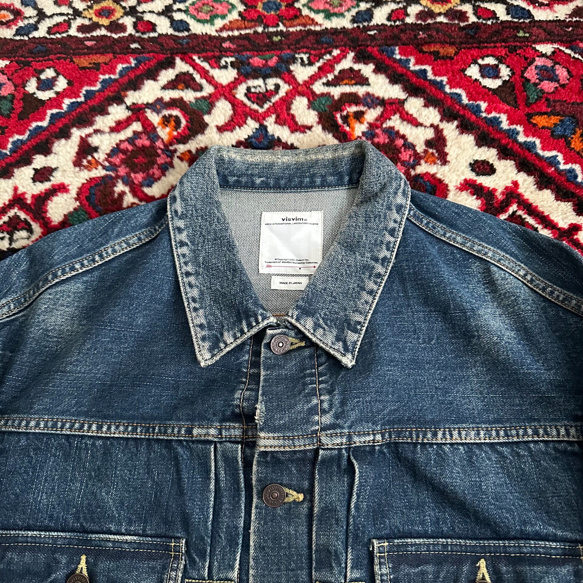 Visvim 21AW 101XX Denim Jacket — label