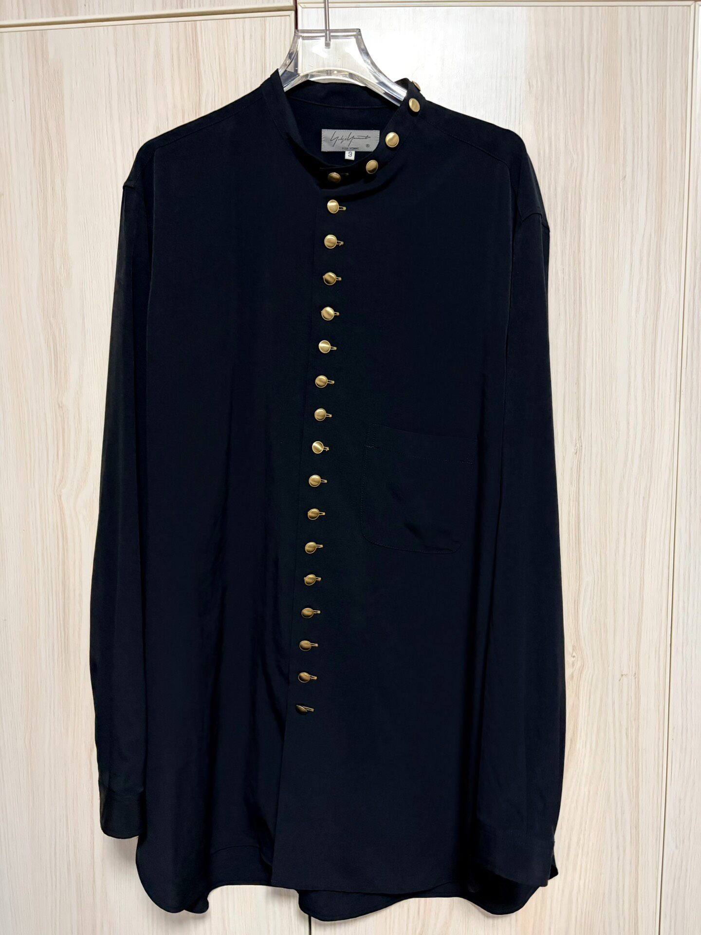 Yohji Yamamoto 19AW Stand Collar Shirt