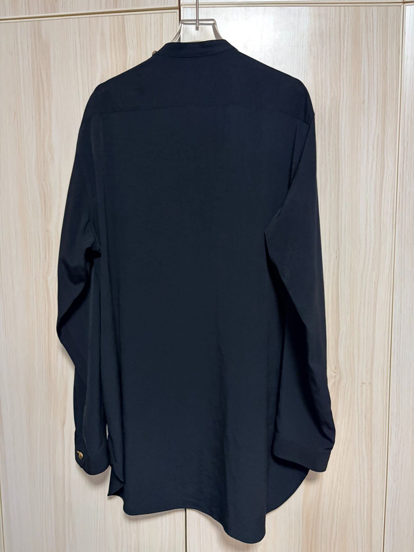 Yohji Yamamoto 19AW Stand Collar Shirt — front