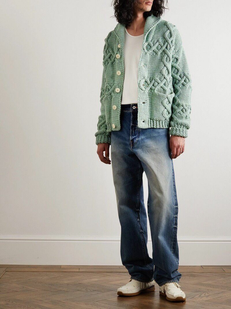 VISVIM 23SS Cowichan Hand-knit Cardigan — detail