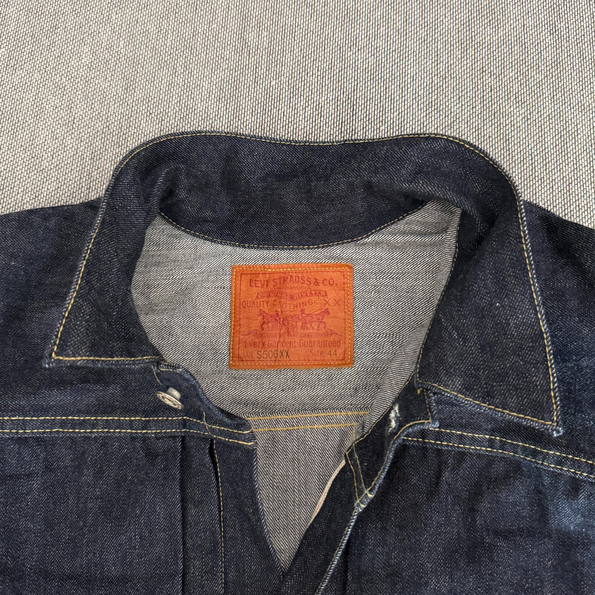 Levi's LVC S506xx Denim Jacket — detail