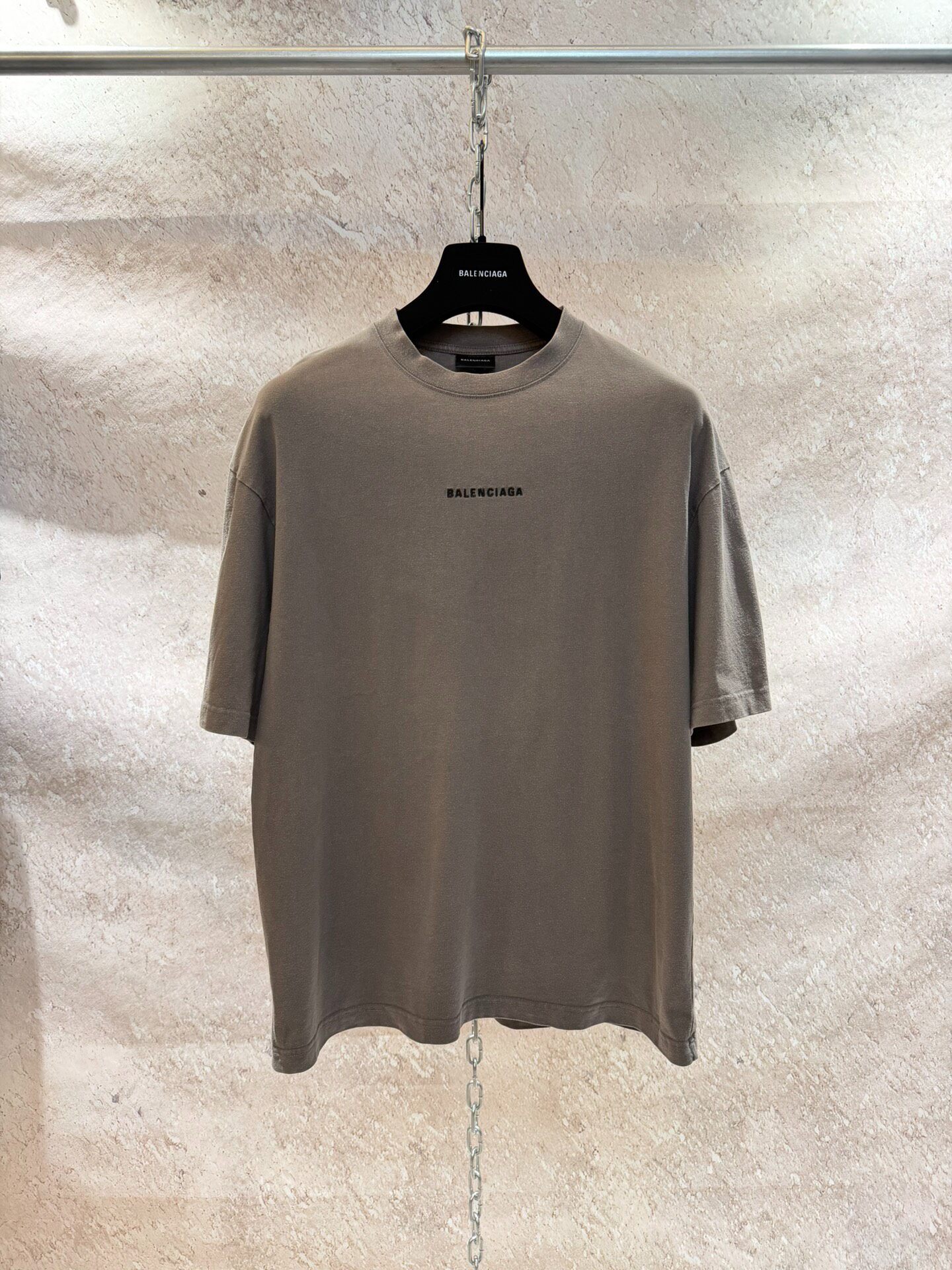 Balenciaga Taupe Short Sleeve T-Shirt