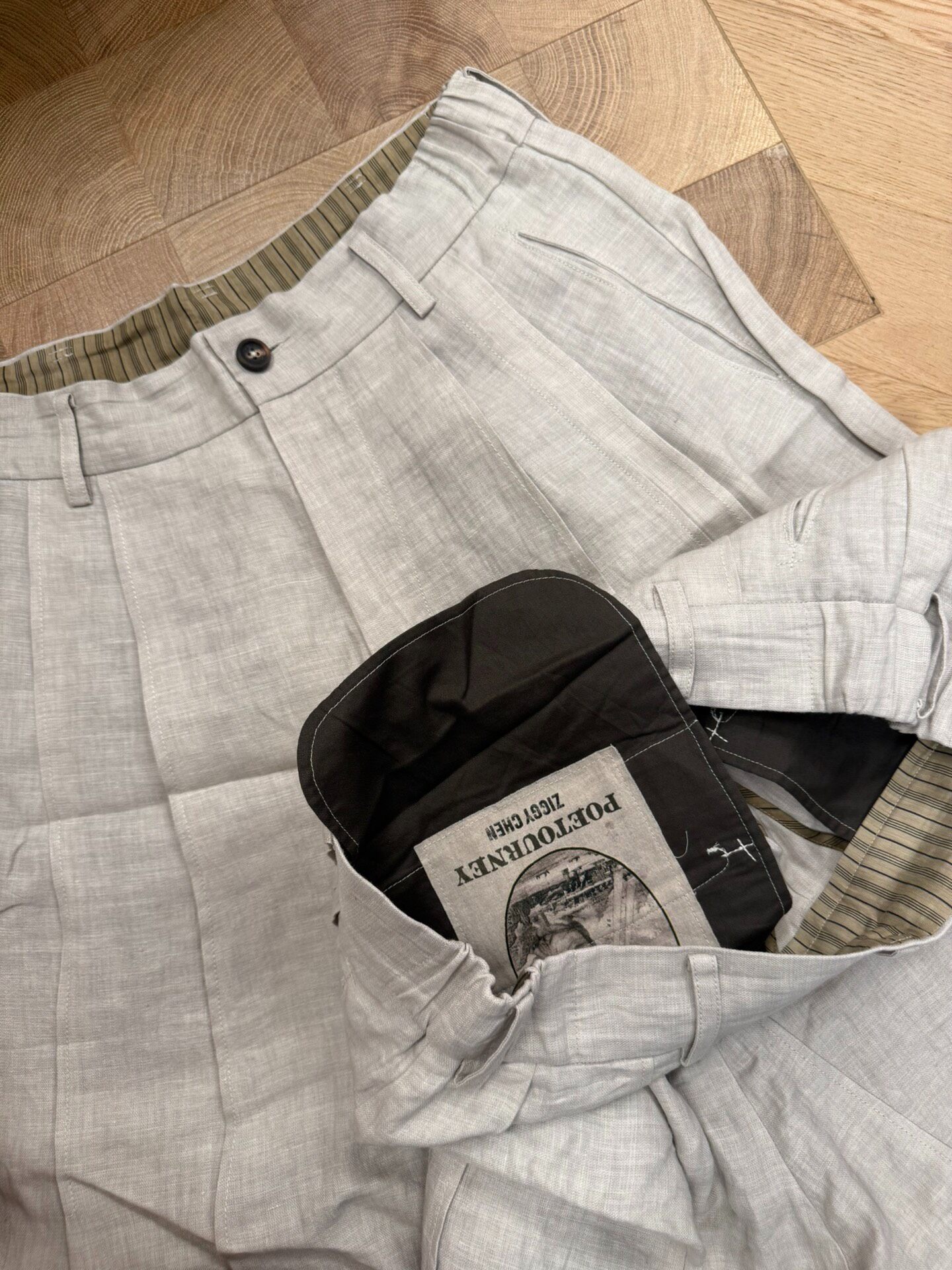Ziggy Chen Linen Trousers