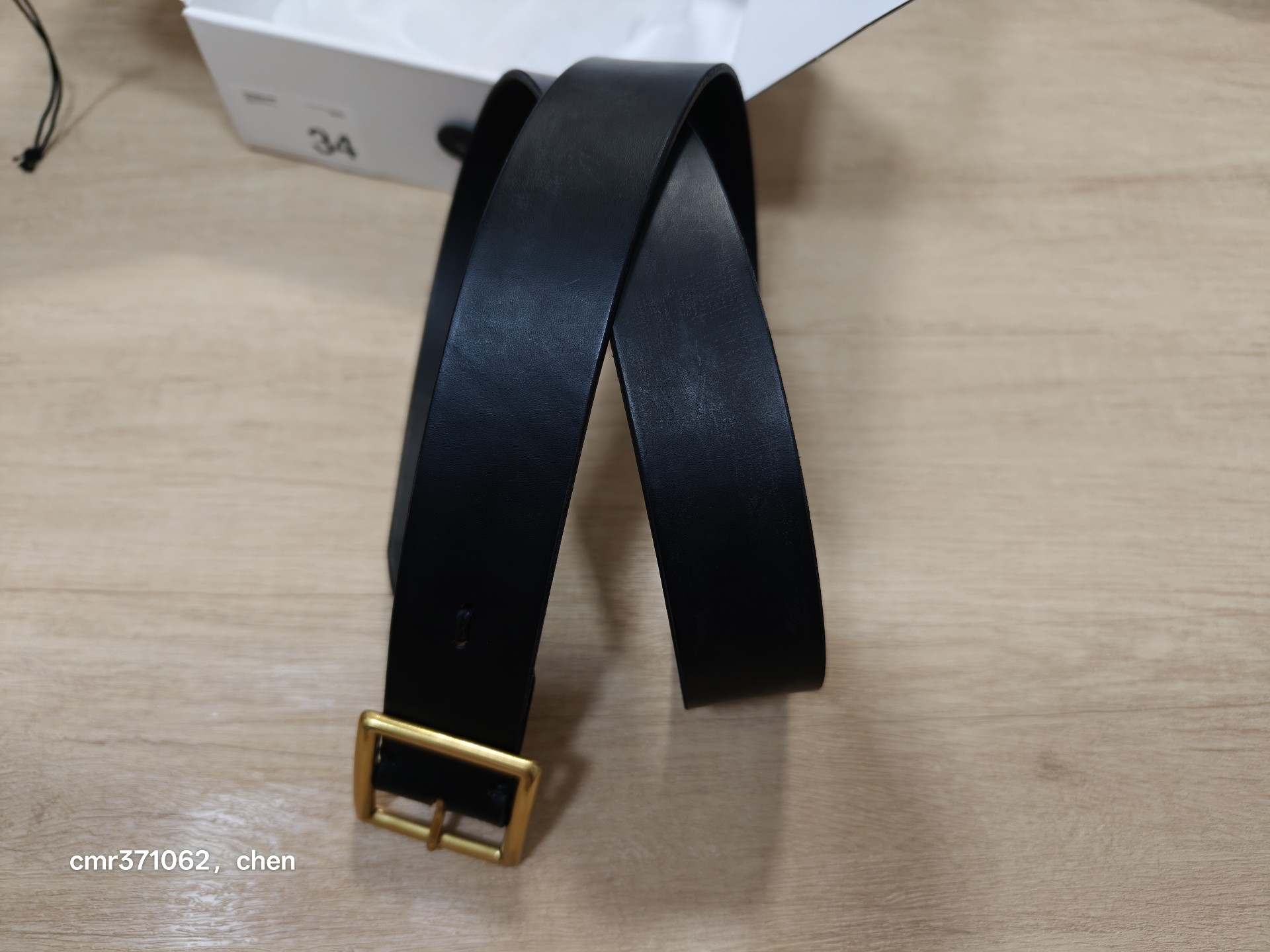 Visvim 26aw 40mm Plain Belt — detail