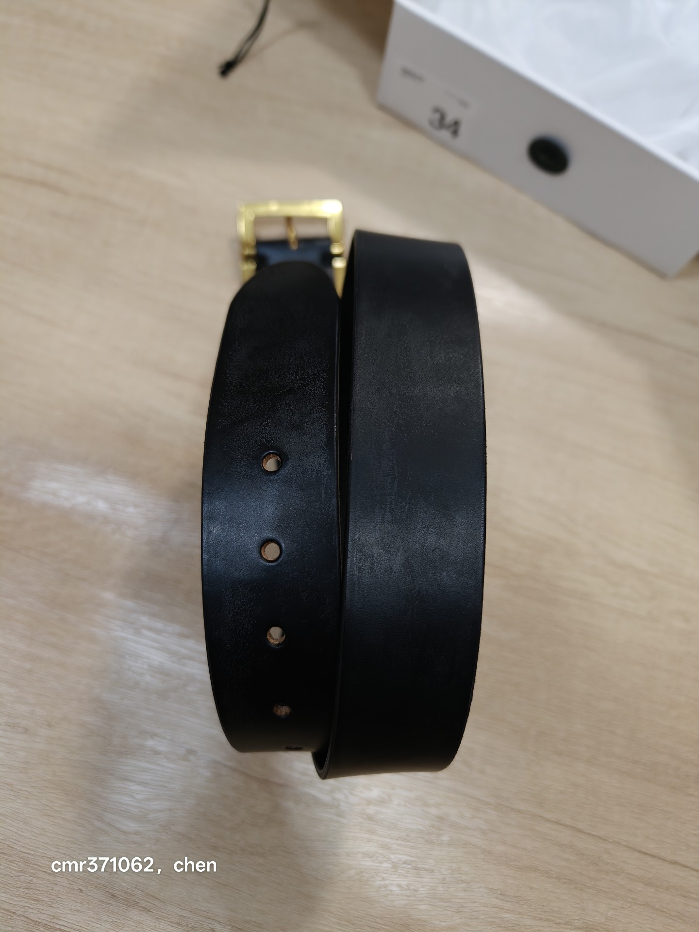 Visvim 26aw 40mm Plain Belt — back