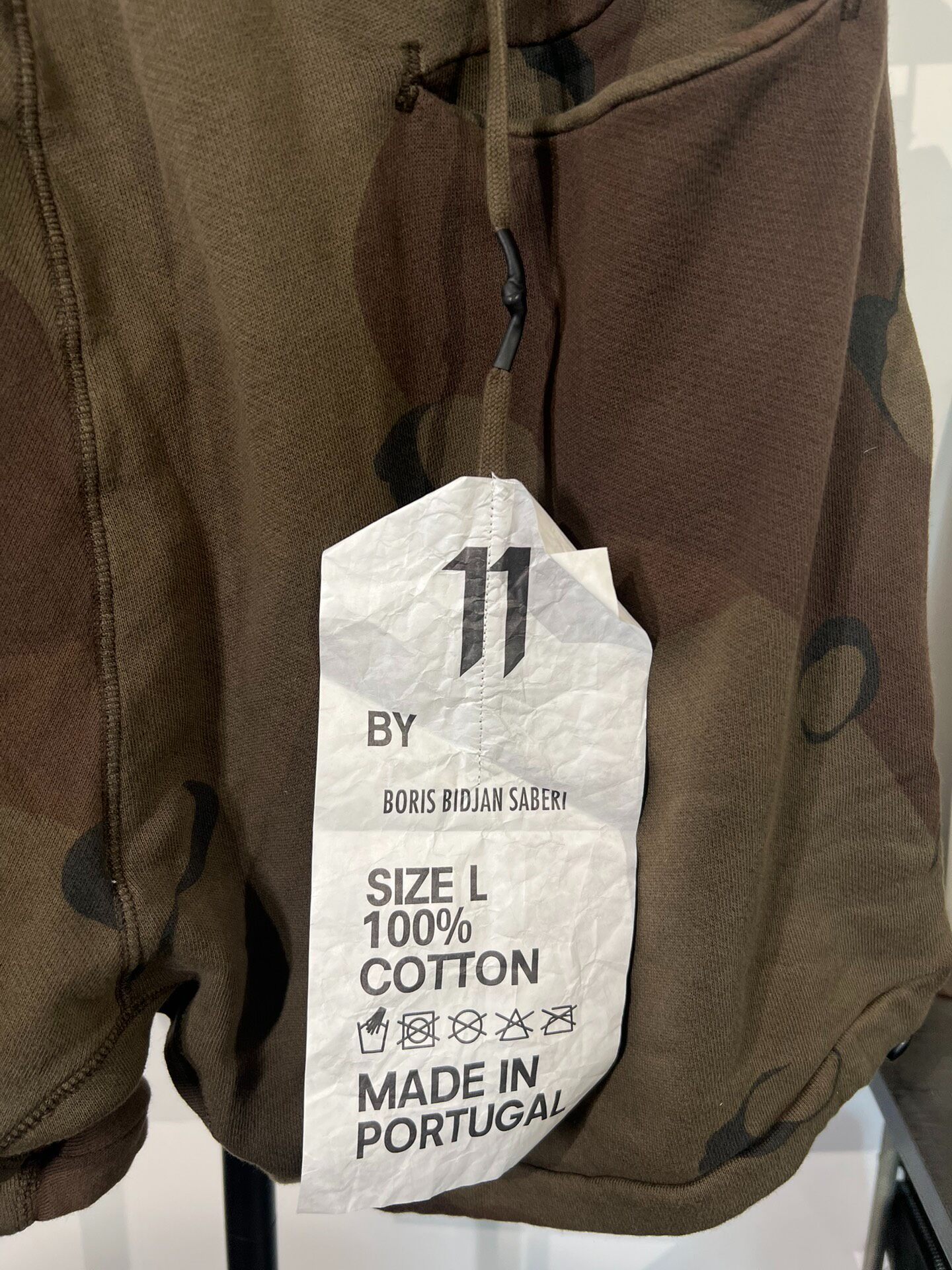 Boris Bidjan Saberi Camo Shorts L — back