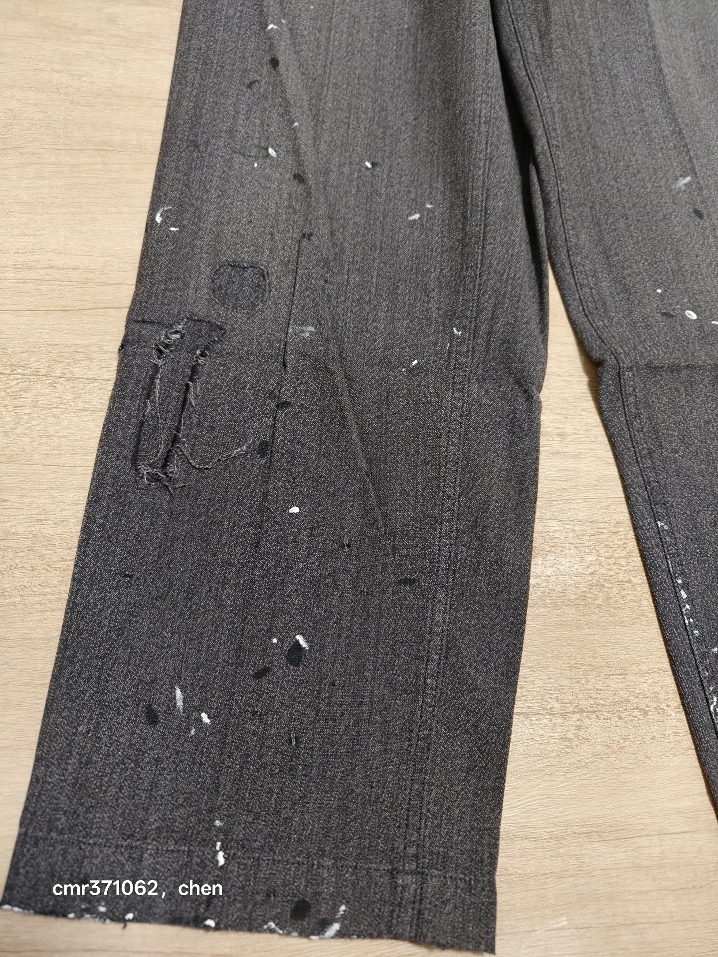 Visvim ICT Broader Chino Crash Pants — detail