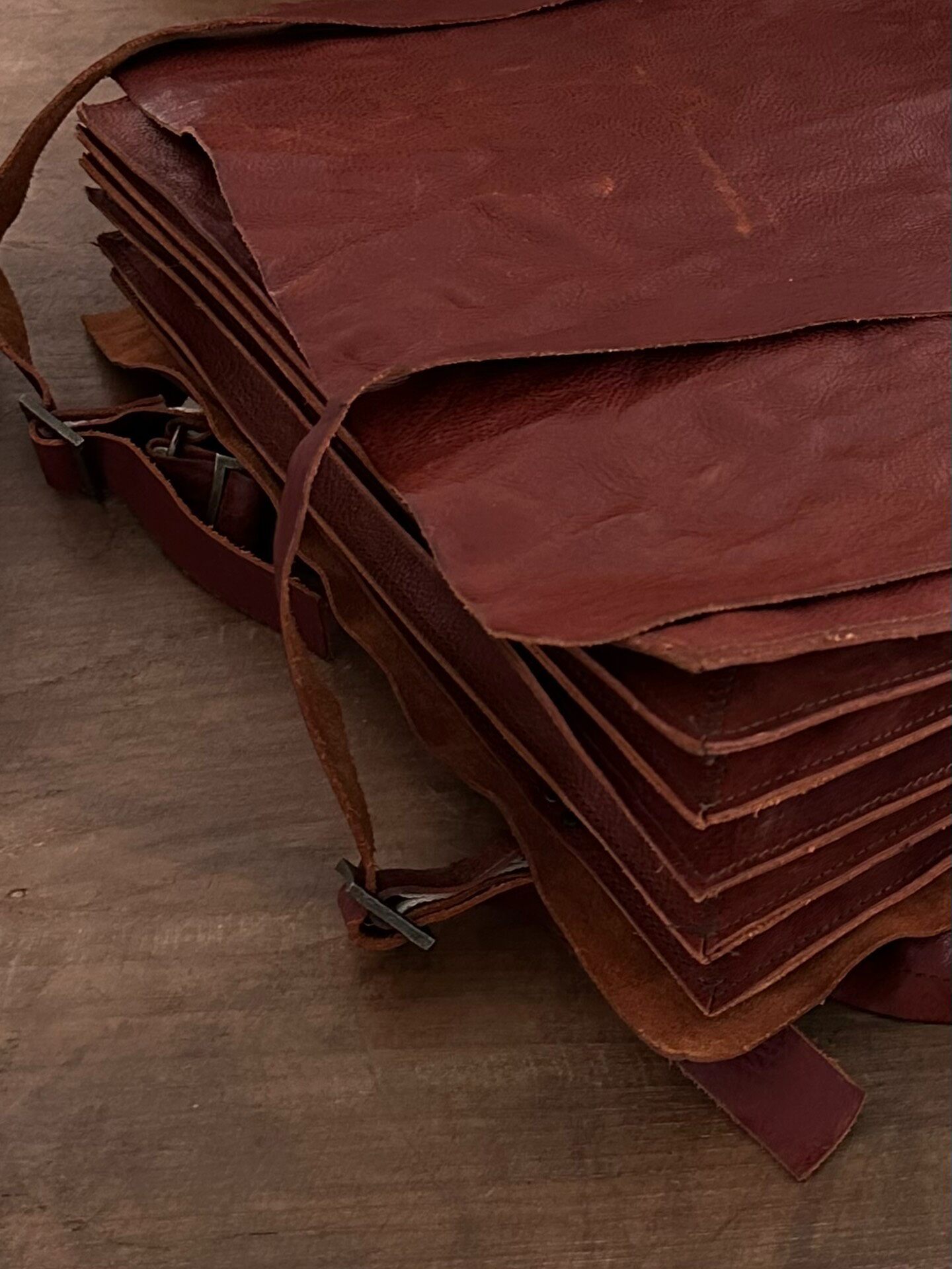 Kaval Rare Accordion Leather Backpack — label