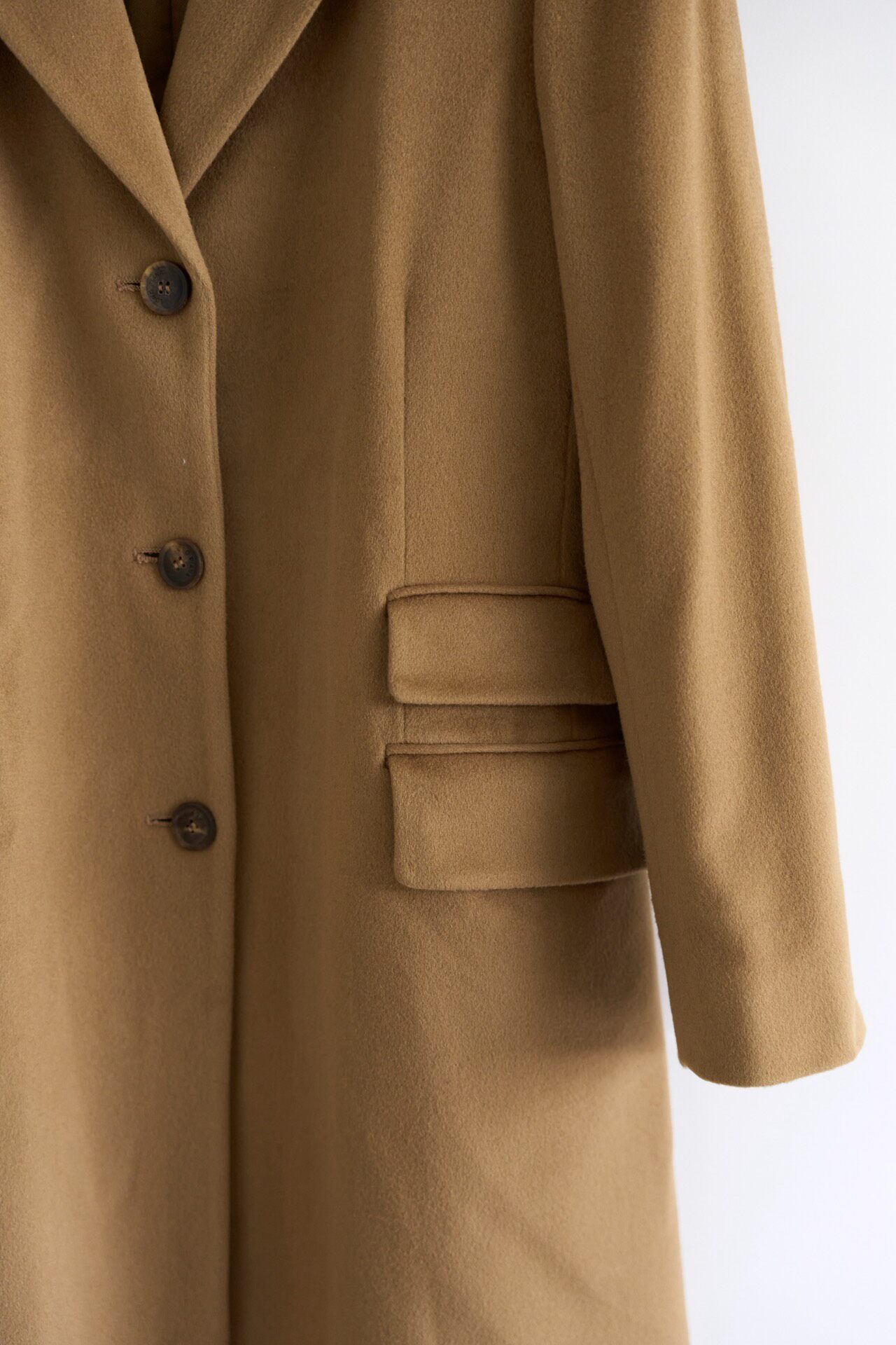 Loro Piana Camel Wool Riding Coat — label